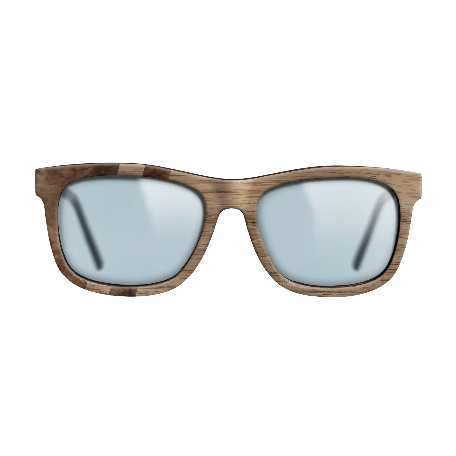 Walnut Burl,Walnut: Straight Grain: Splice - The Hero - Square - SIRIS wood optic