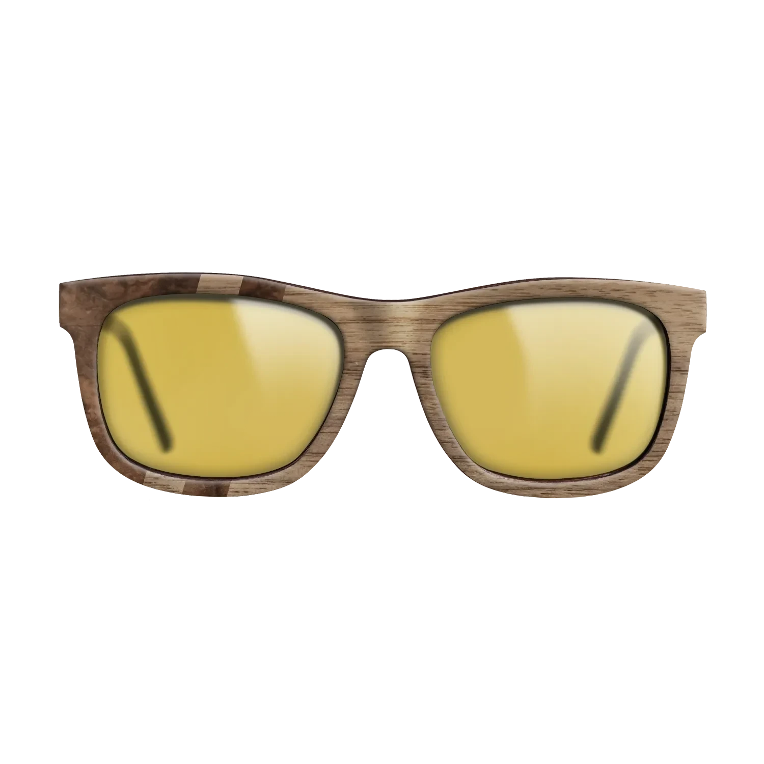 Walnut Burl,Walnut: Straight Grain: Splice - The Hero - Square - SIRIS wood optic
