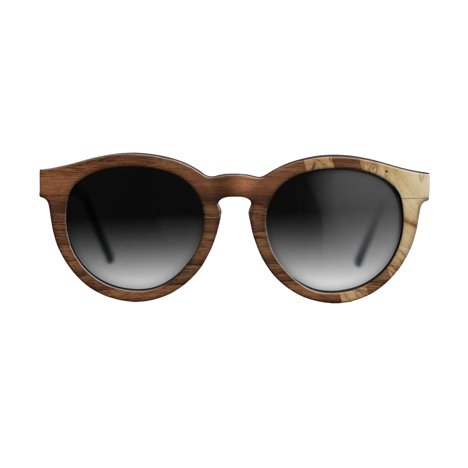 Walnut Claro Dark,Olive Burl: Splice - The Rebel - Round - SIRIS wood optic