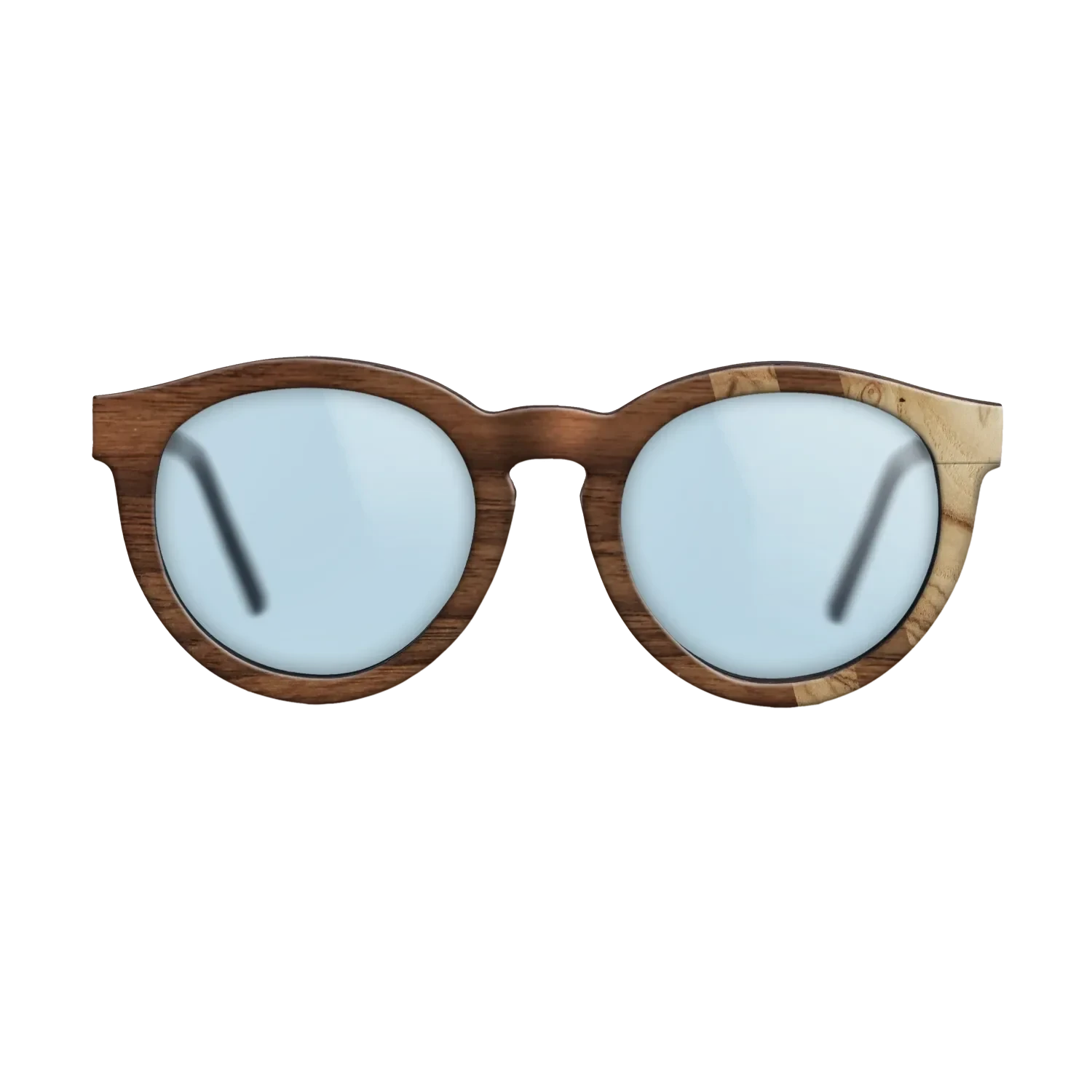 Walnut Claro Dark,Olive Burl: Splice - The Rebel - Round - SIRIS wood optic
