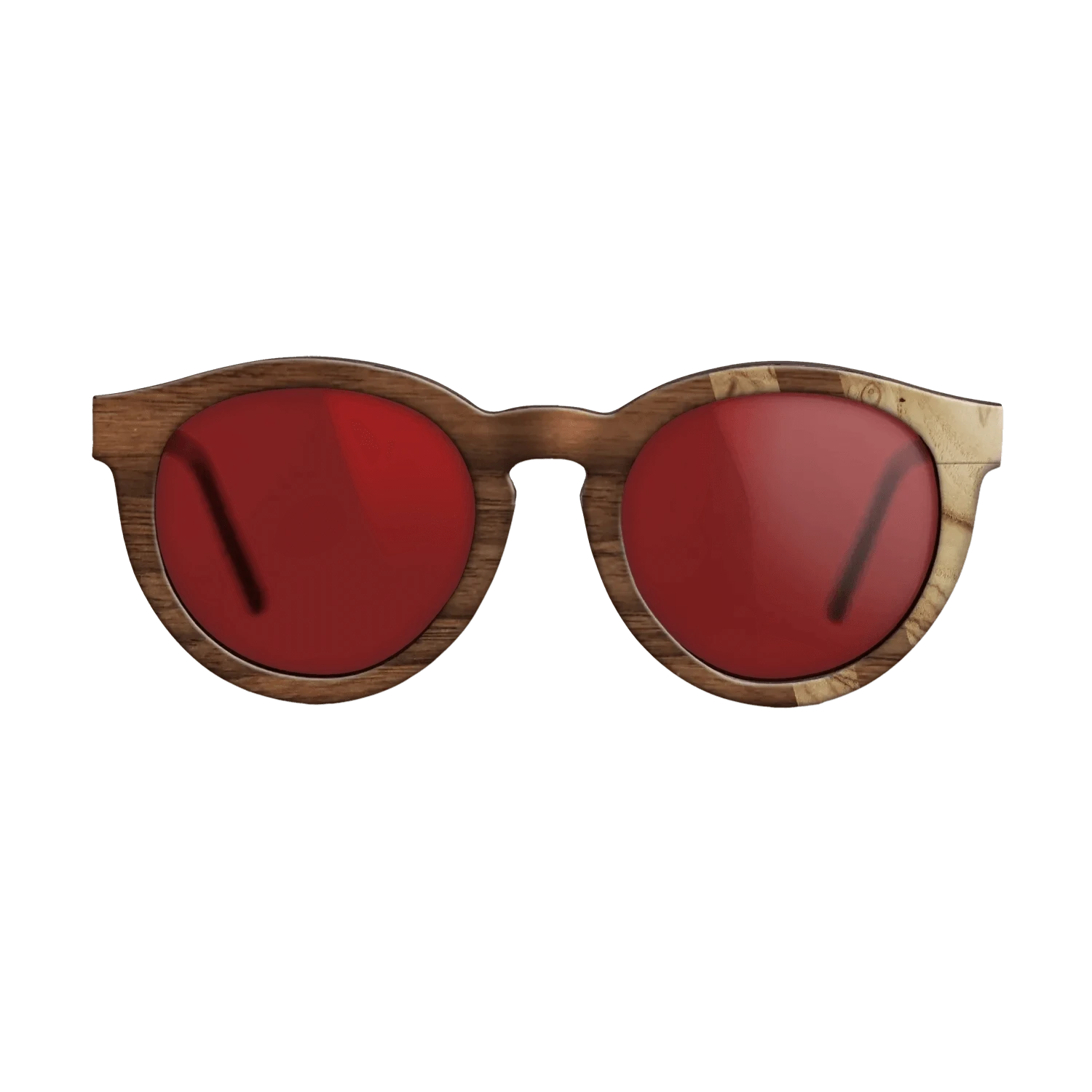 Walnut Claro Dark,Olive Burl: Splice - The Rebel - Round - SIRIS wood optic