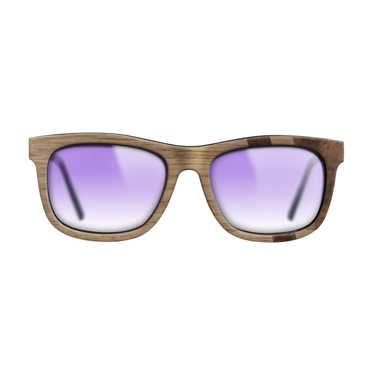 Walnut: Straight Grain,Walnut Burl: Splice - The Hero - Square - SIRIS wood optic