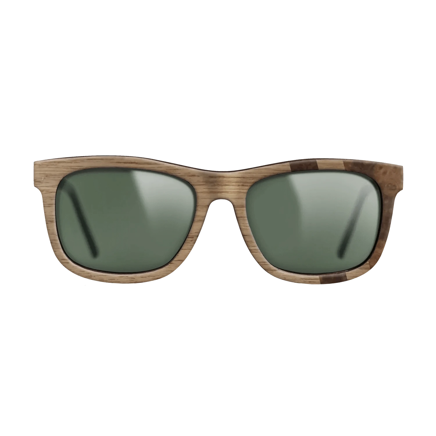 Walnut: Straight Grain,Walnut Burl: Splice - The Hero - Square - SIRIS wood optic