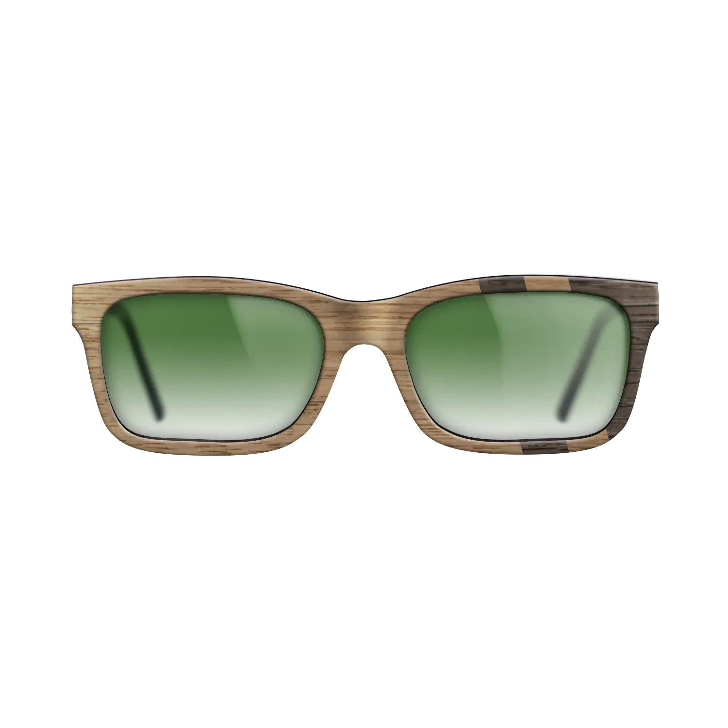 Walnut: Straight Grain,Fumed Oak: Splice - The Sage - Rectangle - SIRIS wood optic
