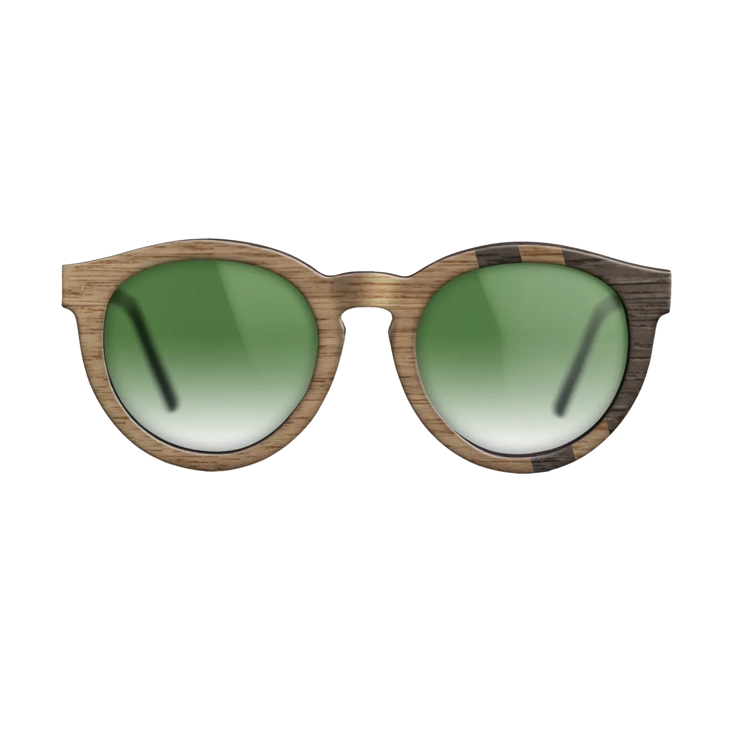 Walnut: Straight Grain,Fumed Oak: Splice - The Rebel - Round - SIRIS wood optic