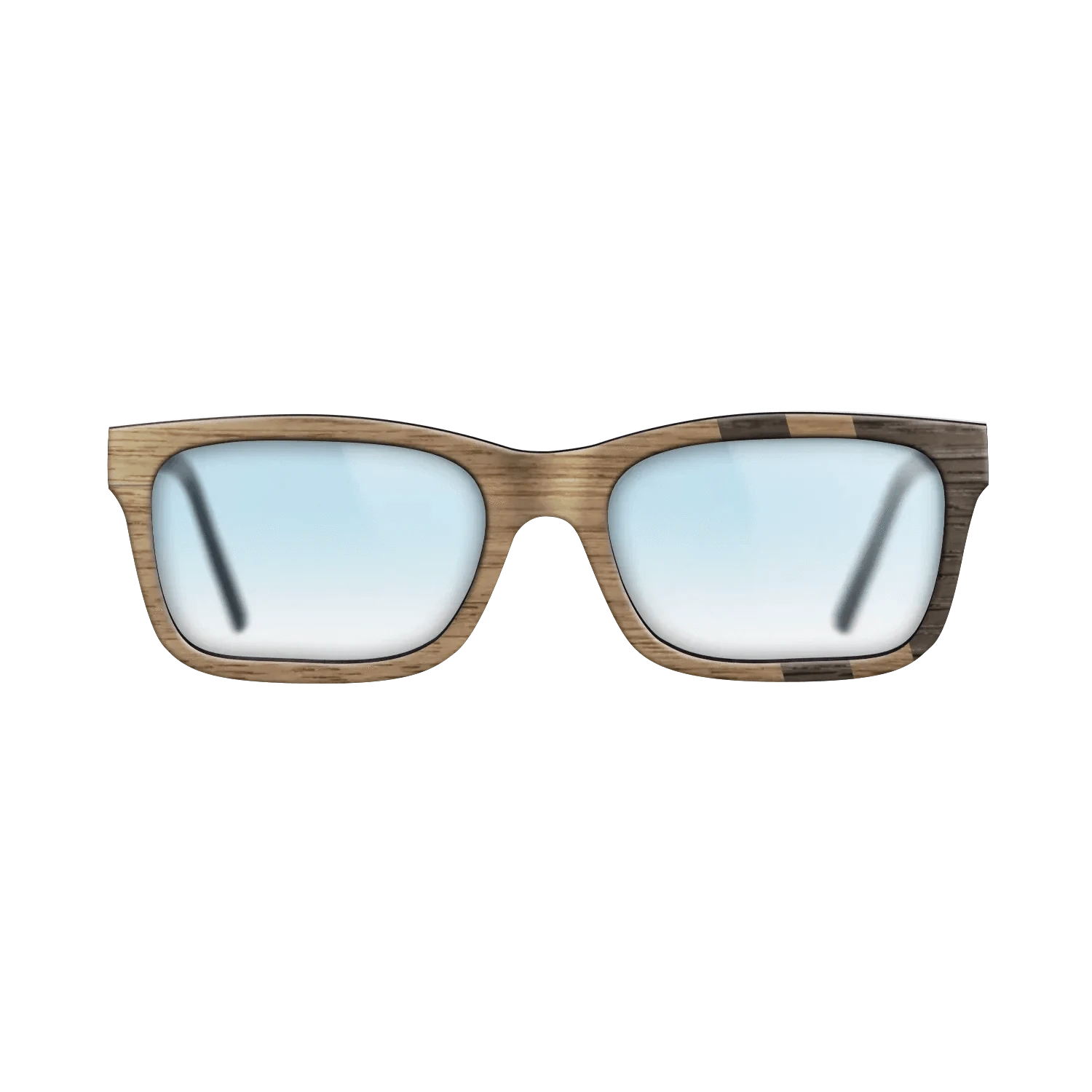 Walnut: Straight Grain,Fumed Oak: Splice - The Sage - Rectangle - SIRIS wood optic