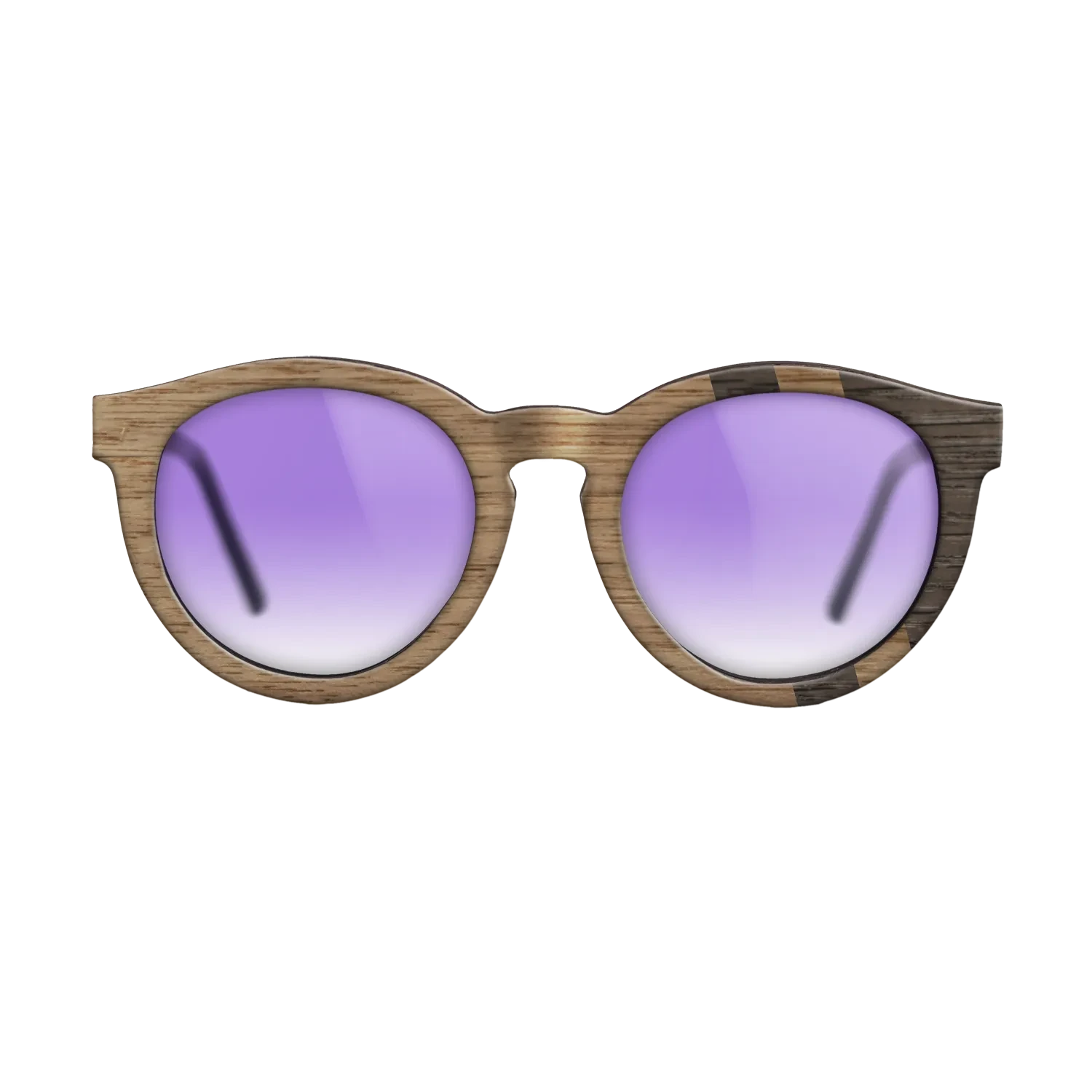 Walnut: Straight Grain,Fumed Oak: Splice - The Rebel - Round - SIRIS wood optic