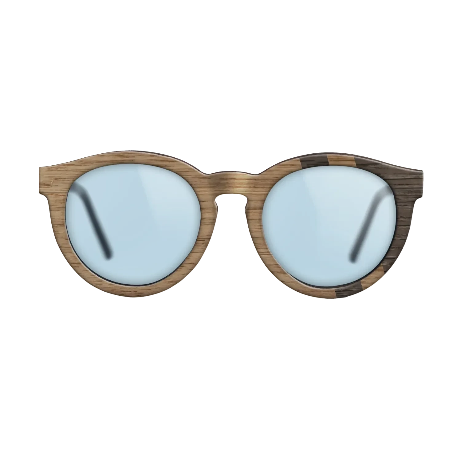 Walnut: Straight Grain,Fumed Oak: Splice - The Rebel - Round - SIRIS wood optic