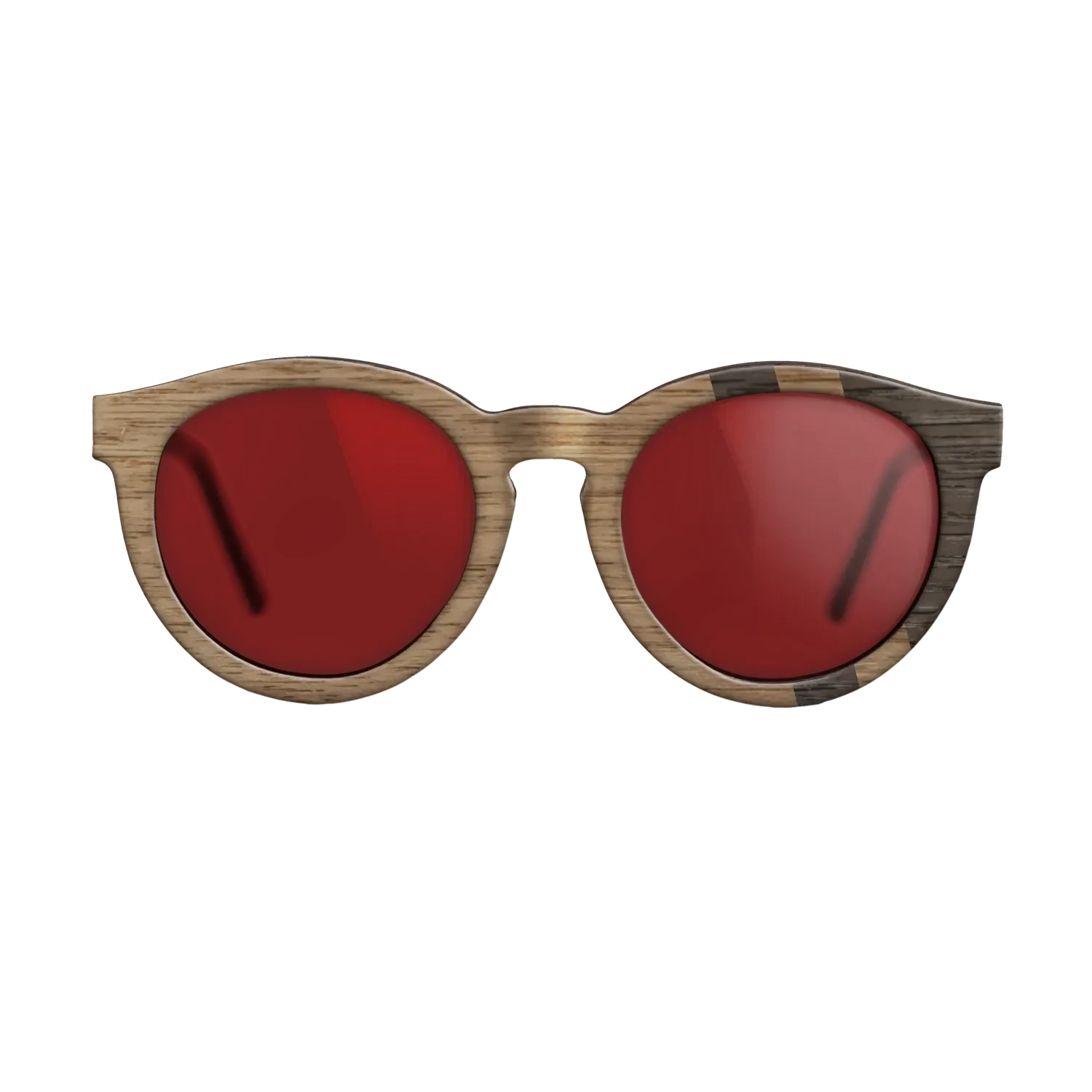 Walnut: Straight Grain,Fumed Oak: Splice - The Rebel - Round - SIRIS wood optic