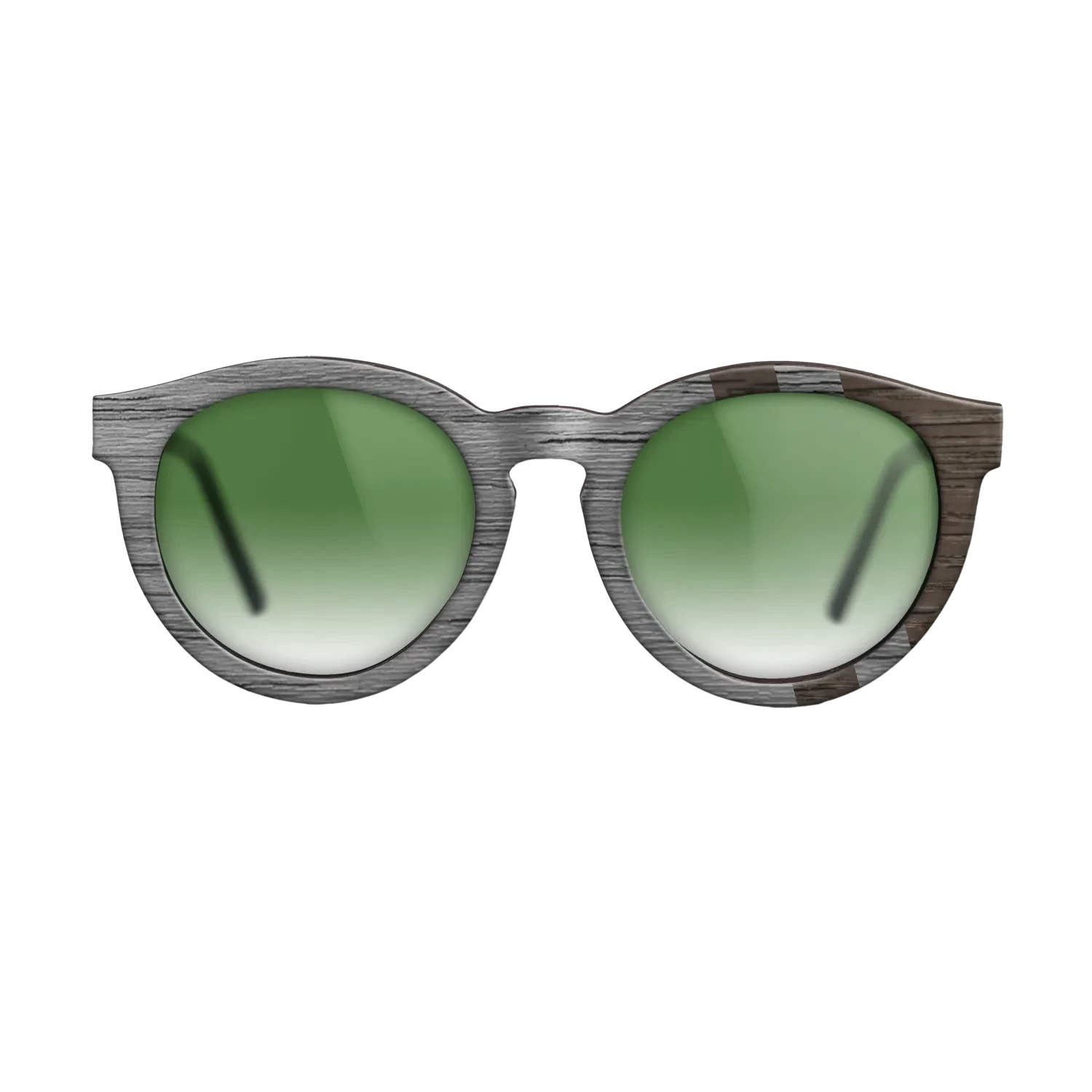Poplar Dyed: Grey,Fumed Oak: Splice - The Rebel - Round - SIRIS wood optic