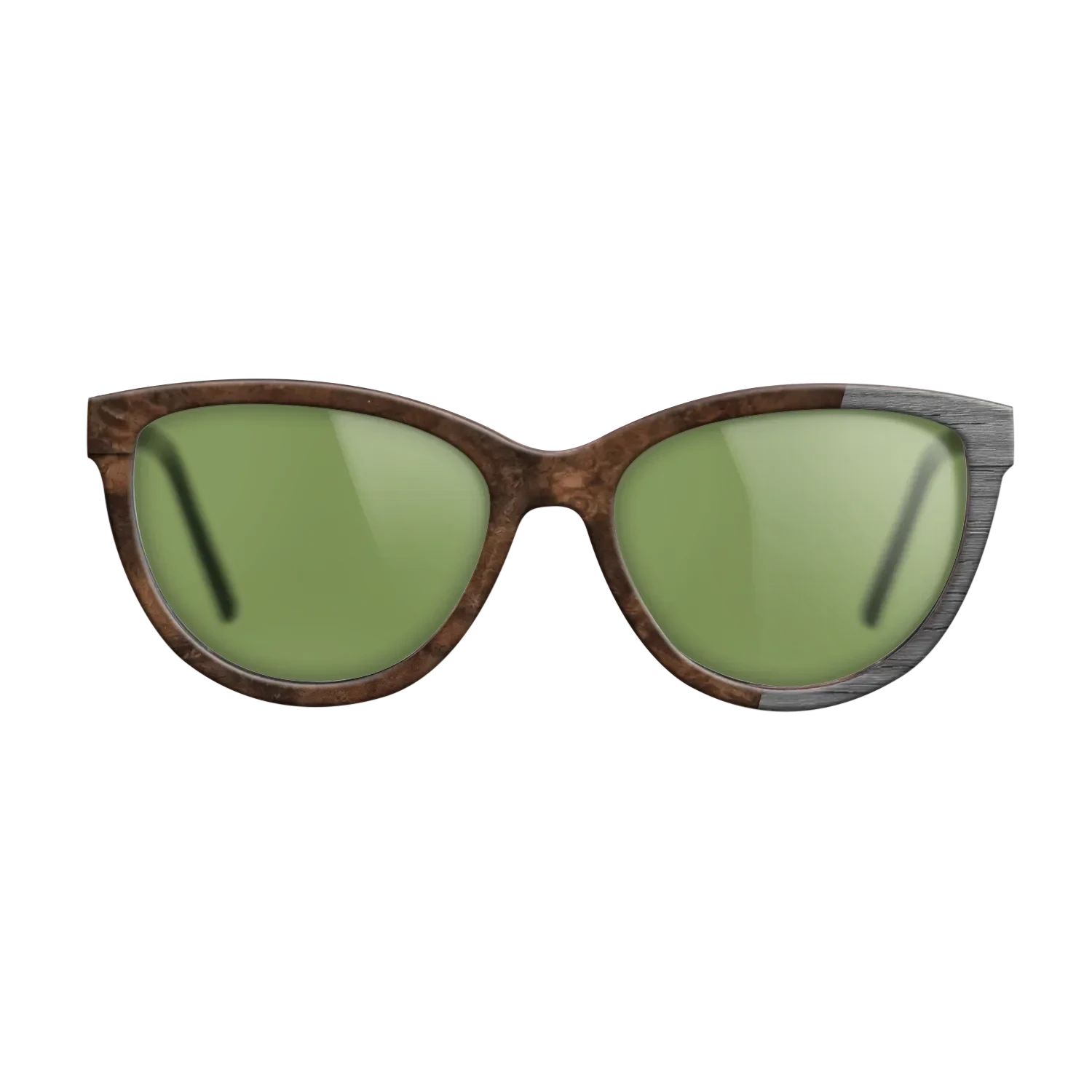 Walnut Burl,Poplar Dyed: Grey: Bauhaus - The Maiden - Cat - 1879 - SIRIS wood optic