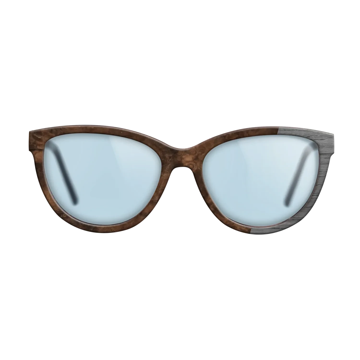 Walnut Burl,Poplar Dyed: Grey: Bauhaus - The Maiden - Cat - 1879 - SIRIS wood optic