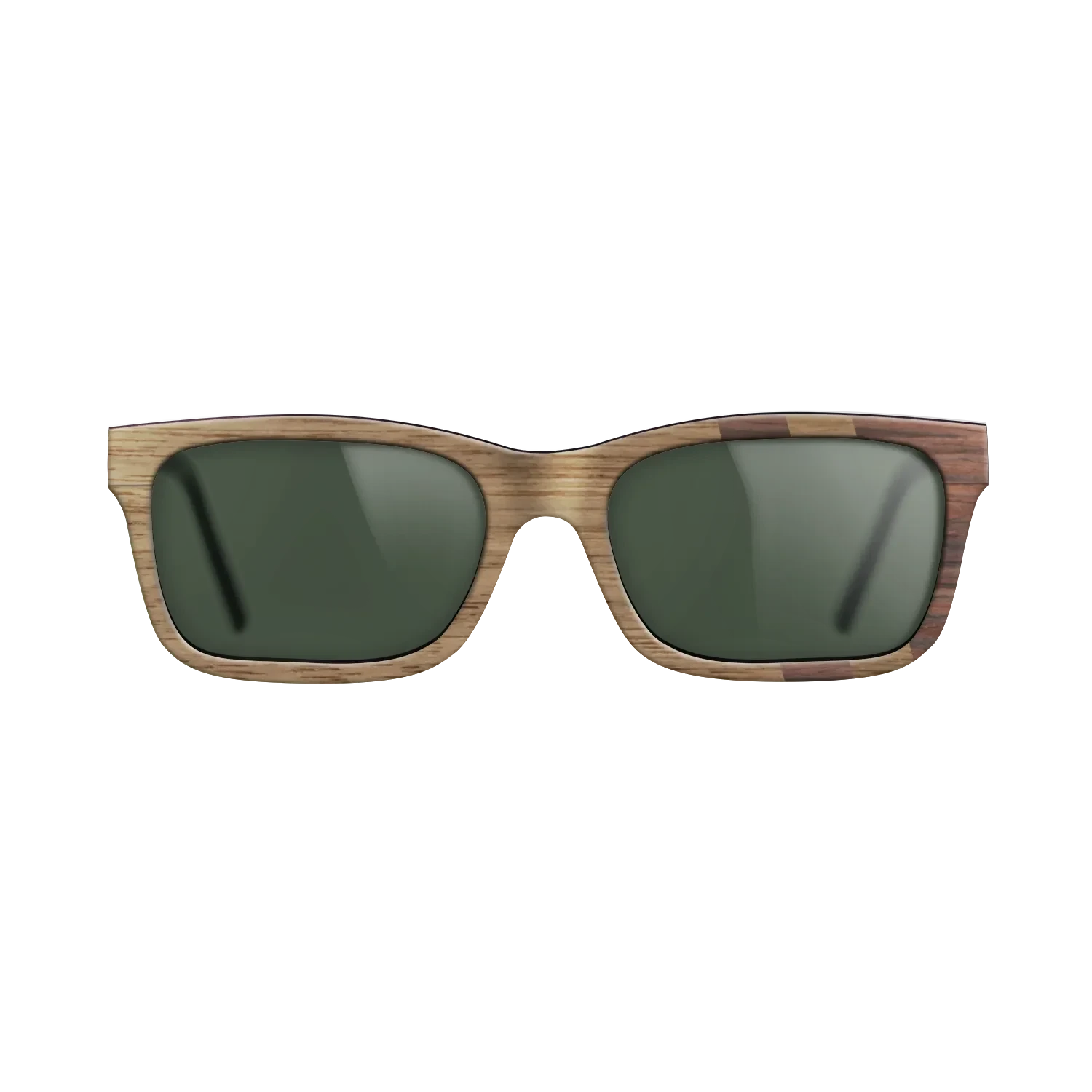 Walnut: Straight Grain,Rosewood Reconstituted: Splice - The Sage - Rectangle - SIRIS wood optic