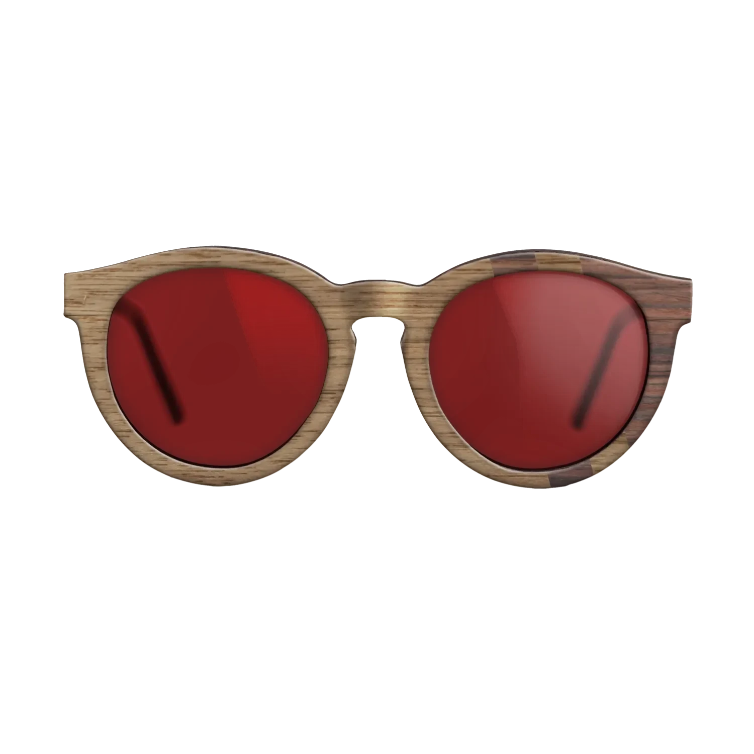 Walnut: Straight Grain,Rosewood Reconstituted: Splice - The Rebel - Round - SIRIS wood optic