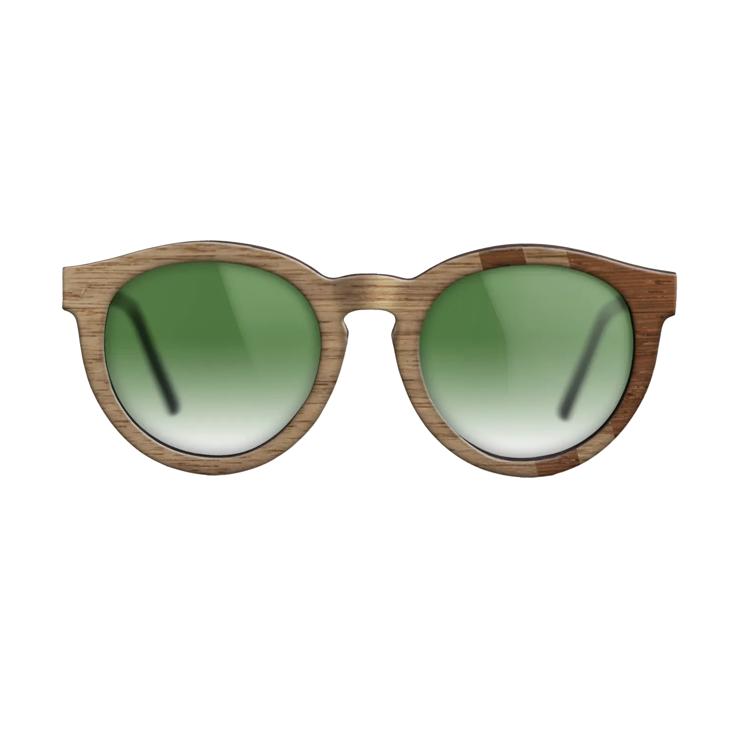 Walnut: Straight Grain,Wenge: Splice - The Rebel - Round - SIRIS wood optic