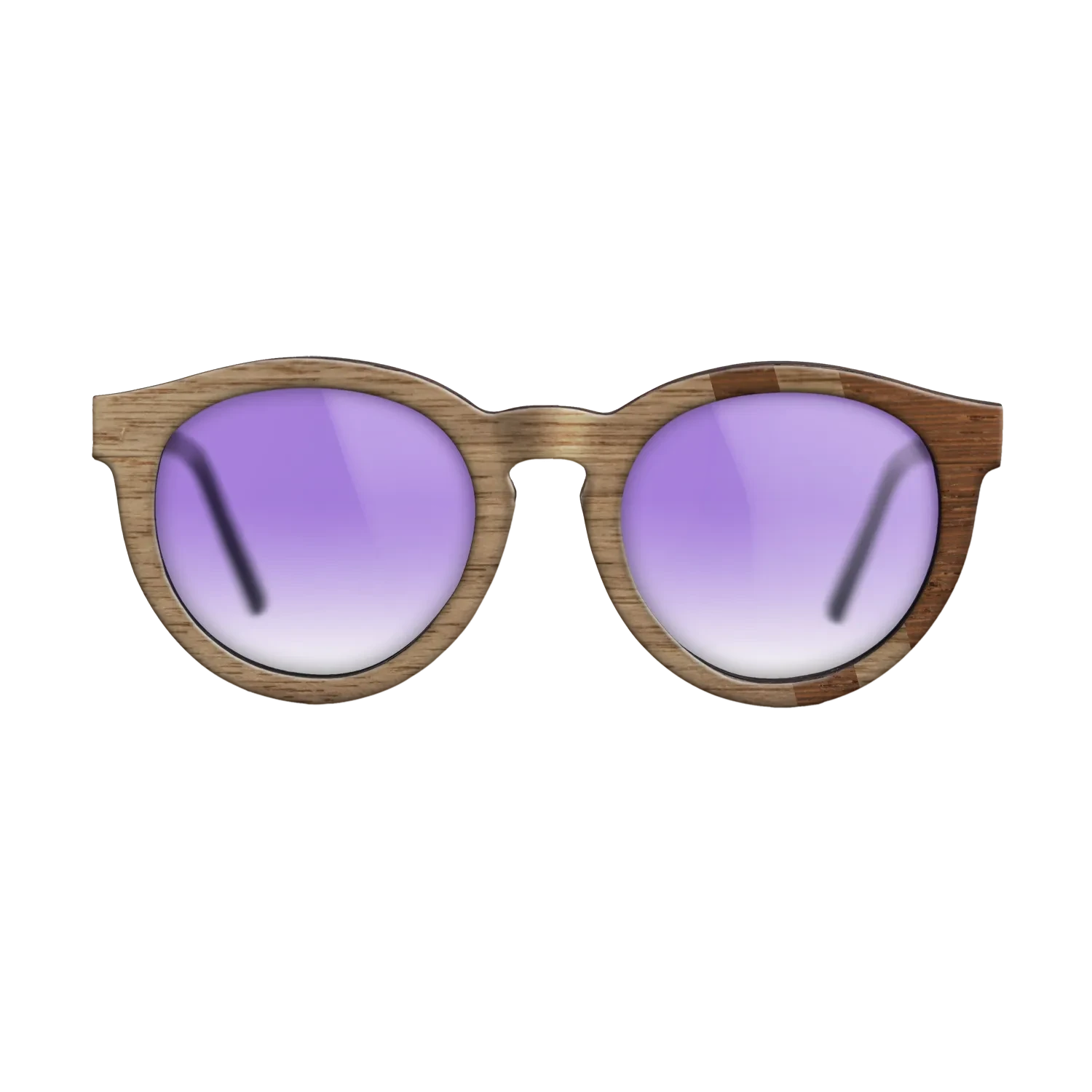 Walnut: Straight Grain,Wenge: Splice - The Rebel - Round - SIRIS wood optic