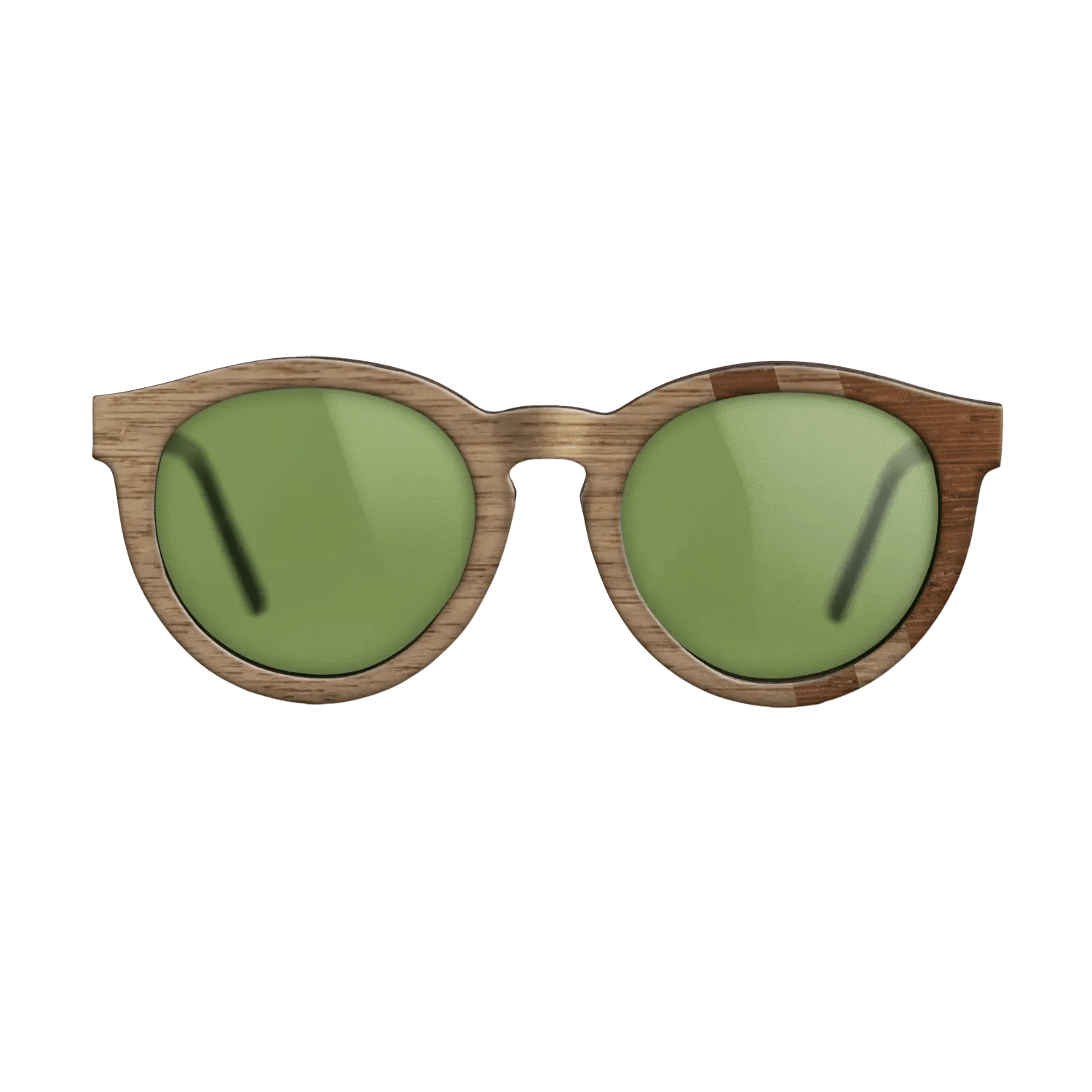 Walnut: Straight Grain,Wenge: Splice - The Rebel - Round - SIRIS wood optic