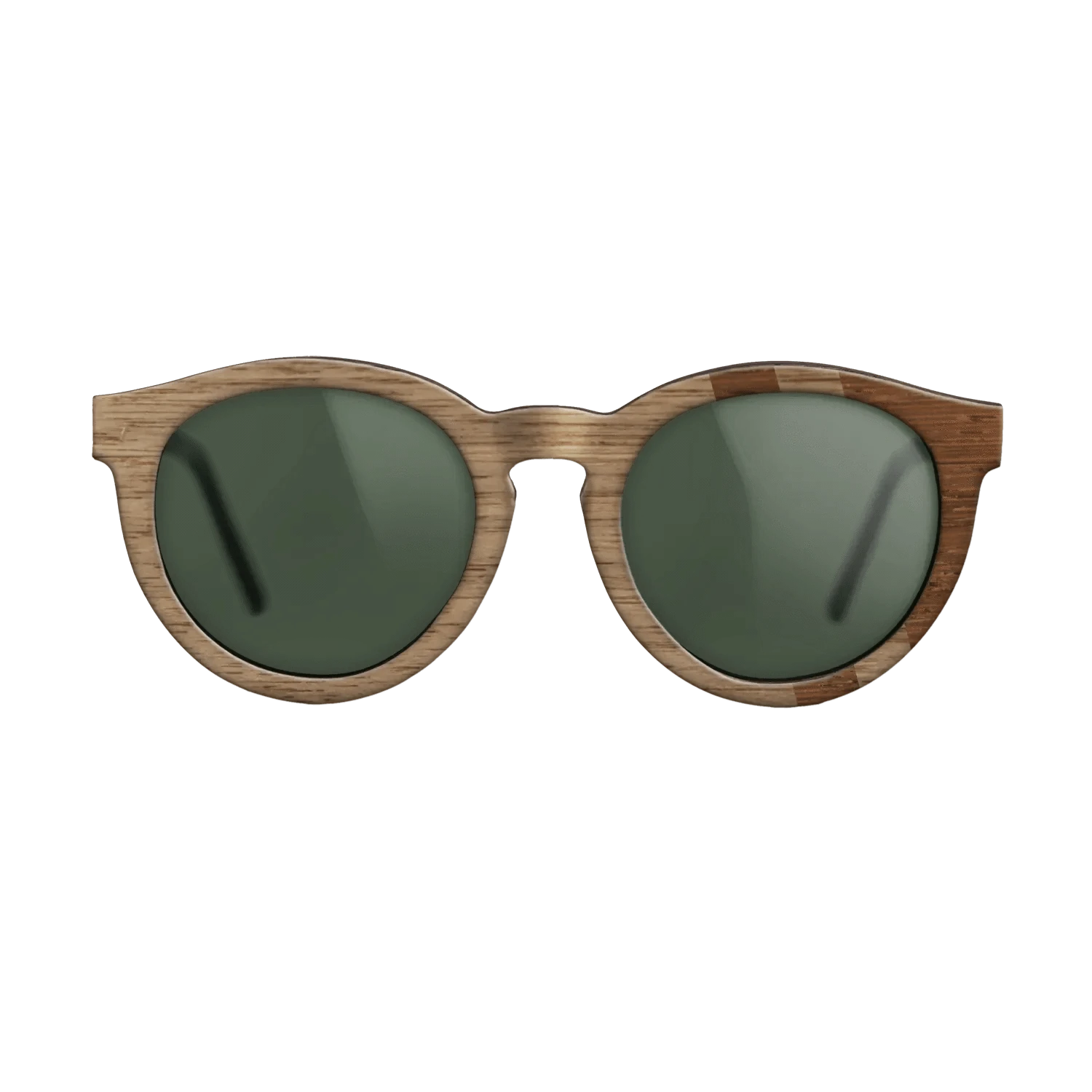 Walnut: Straight Grain,Wenge: Splice - The Rebel - Round - SIRIS wood optic
