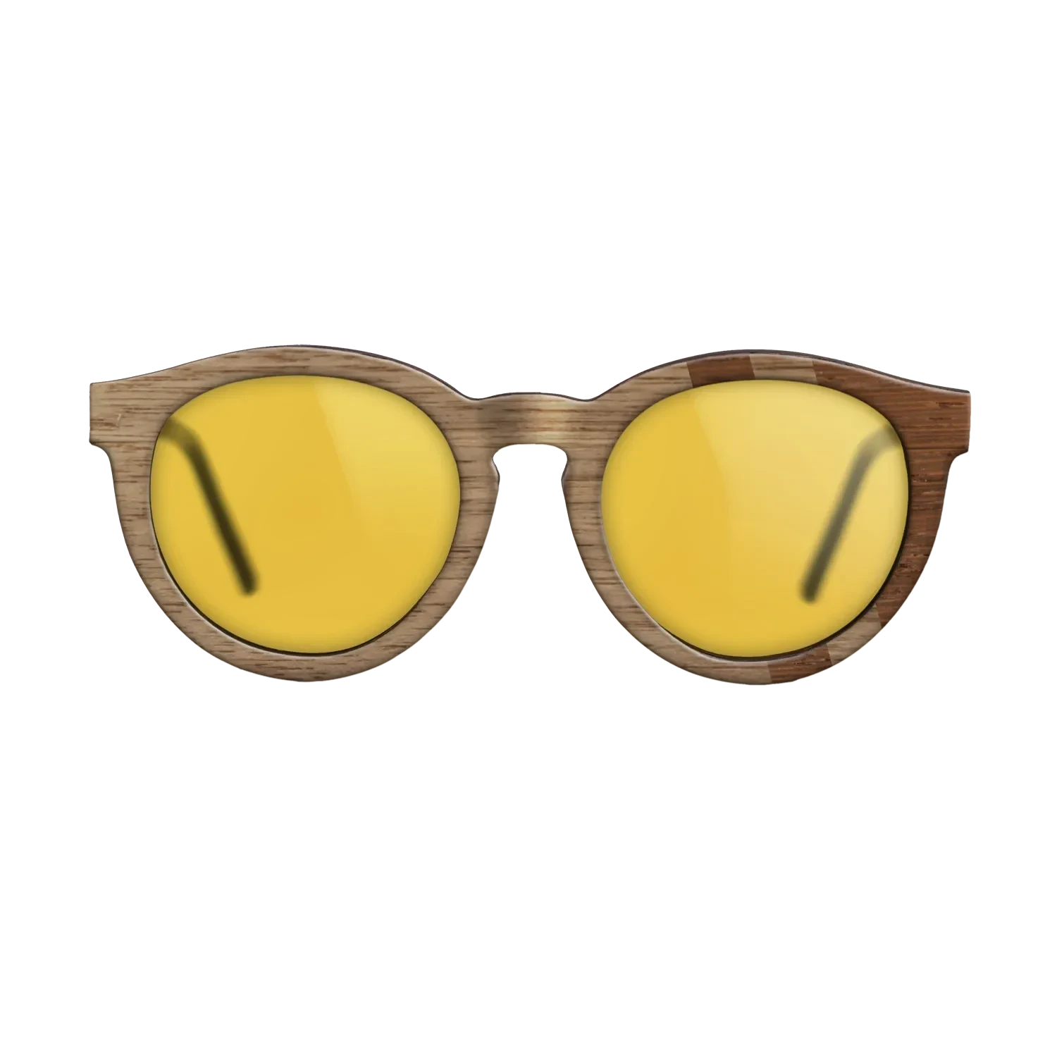 Walnut: Straight Grain,Wenge: Splice - The Rebel - Round - SIRIS wood optic