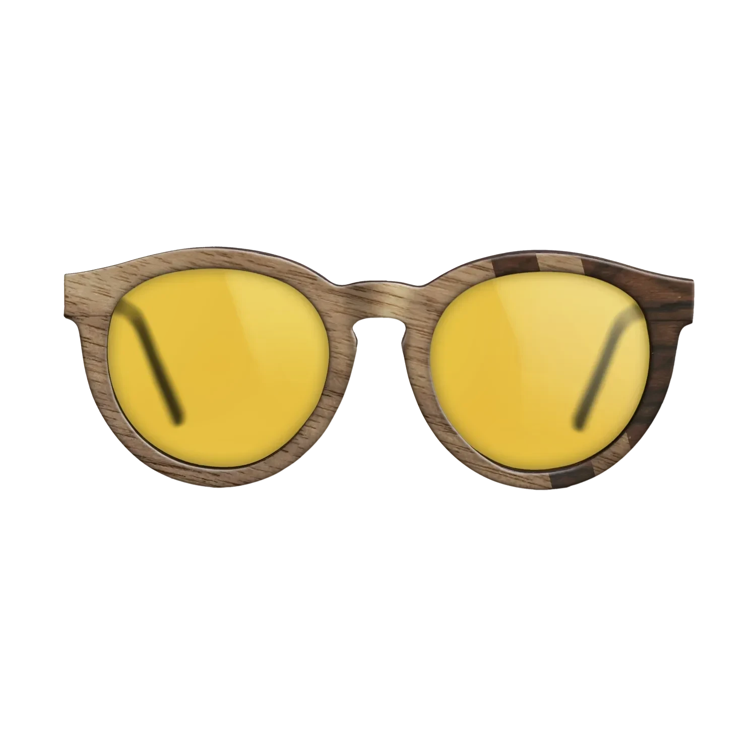 Walnut: Straight Grain,Ziricote Dark Quartered: Splice - The Rebel - Round - SIRIS wood optic