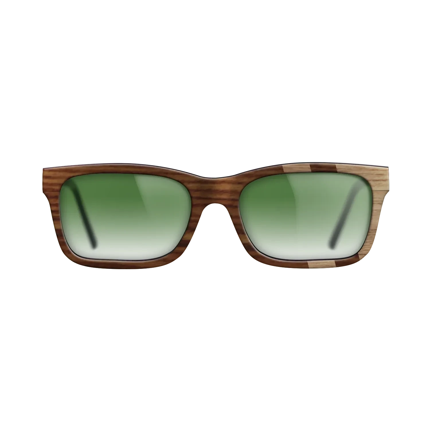 Santos Rosewood Dark,Walnut: Straight Grain: Splice - The Sage - Rectangle - SIRIS wood optic