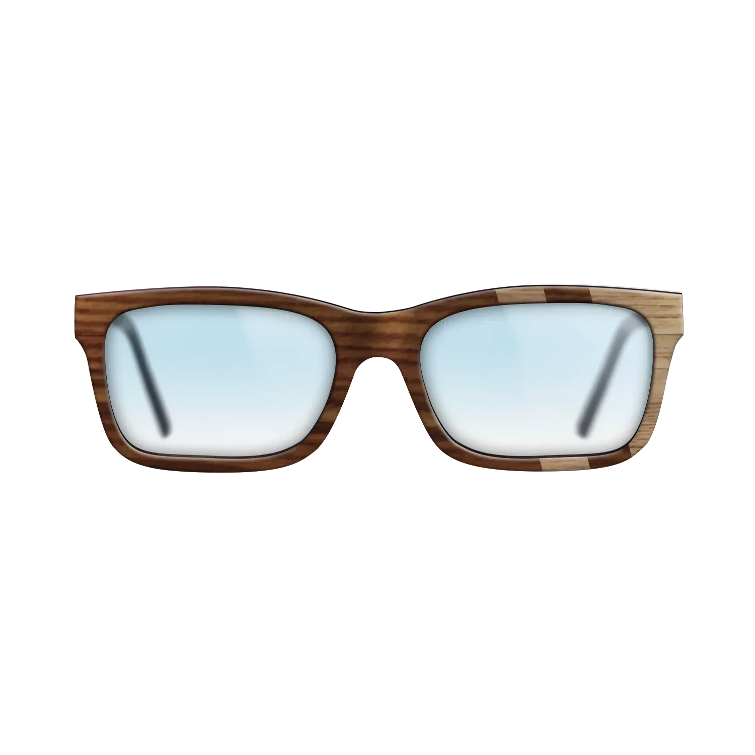 Santos Rosewood Dark,Walnut: Straight Grain: Splice - The Sage - Rectangle - SIRIS wood optic