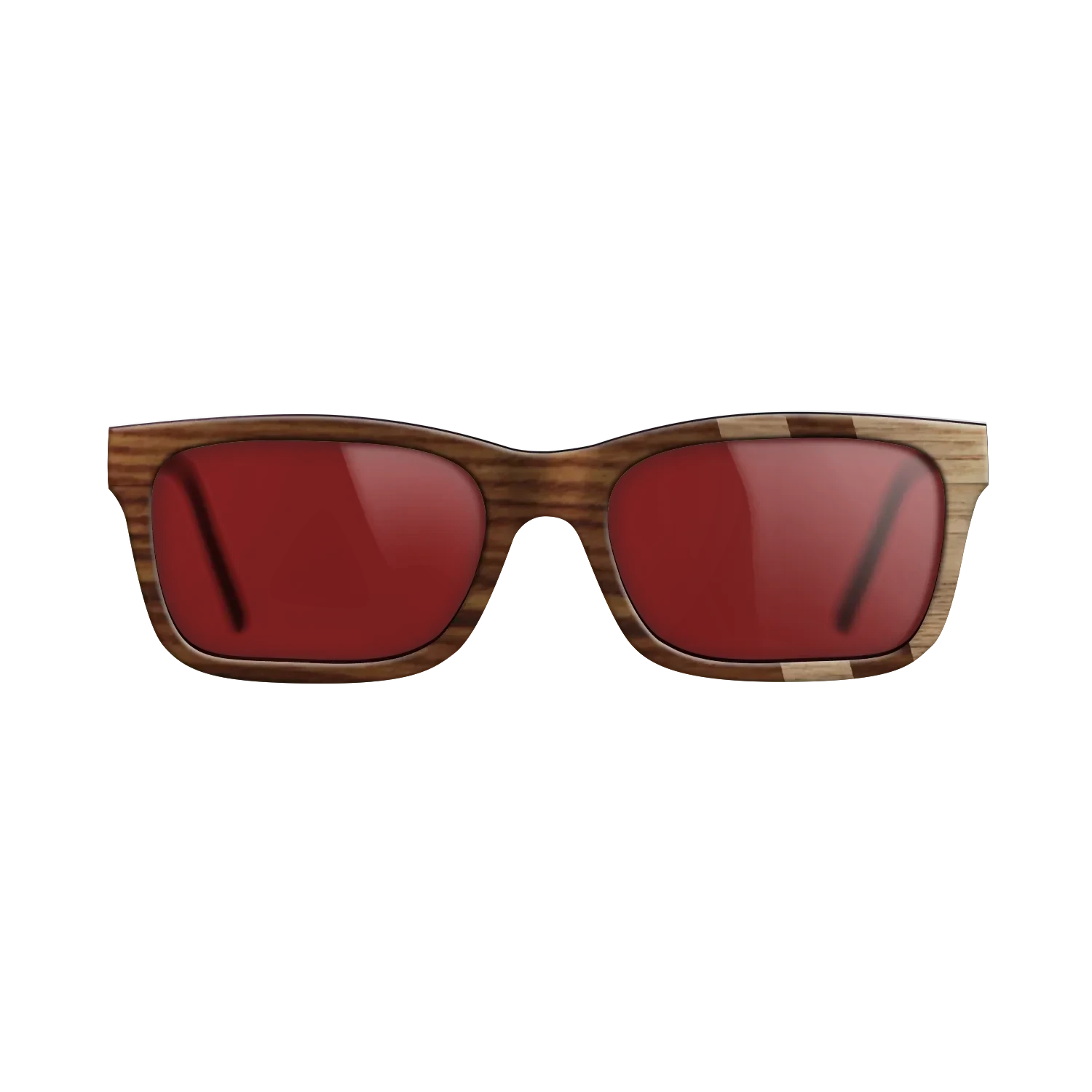 Santos Rosewood Dark,Walnut: Straight Grain: Splice - The Sage - Rectangle - SIRIS wood optic