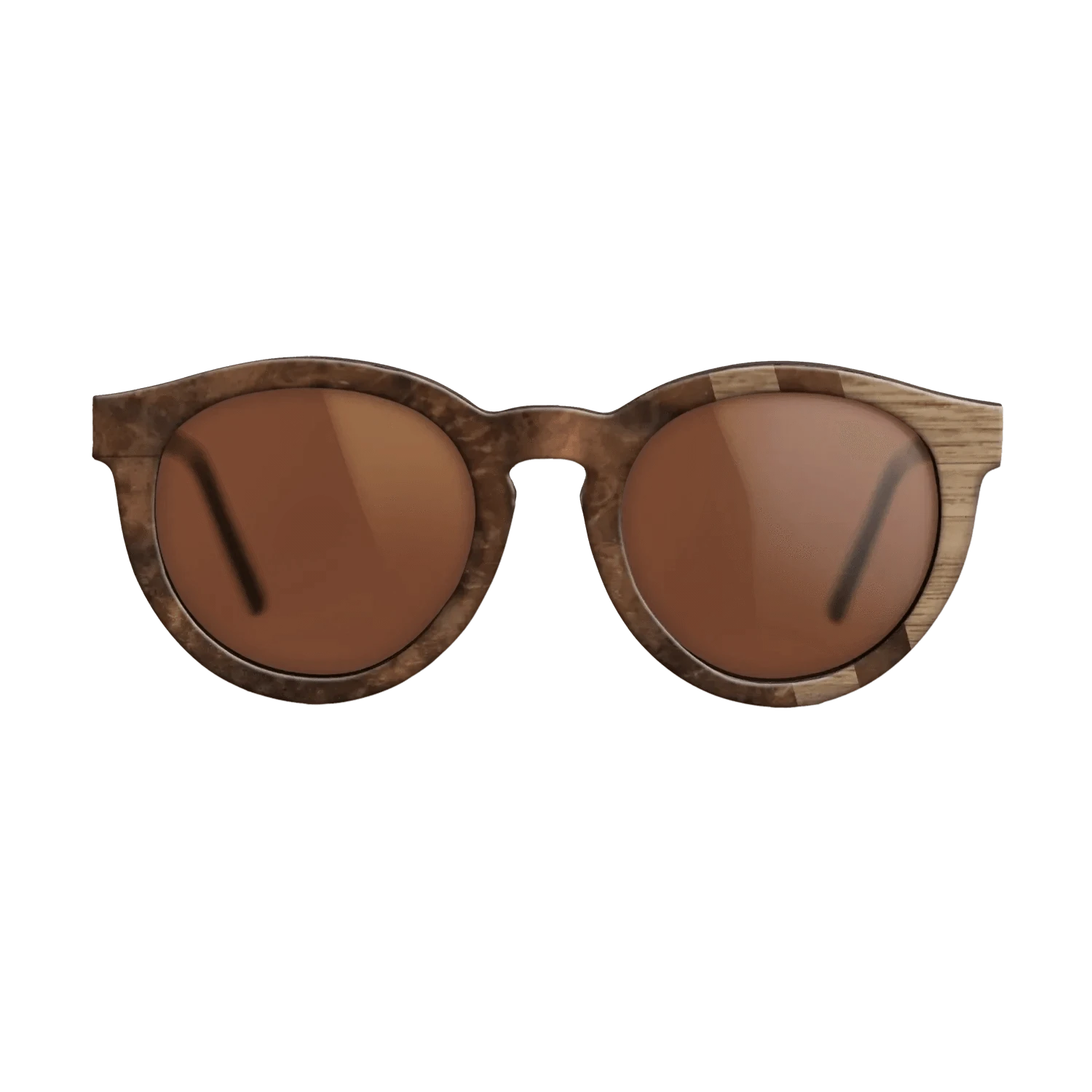 Walnut Burl,Walnut: Straight Grain: Splice - The Rebel - Round - 1179 - SIRIS wood optic