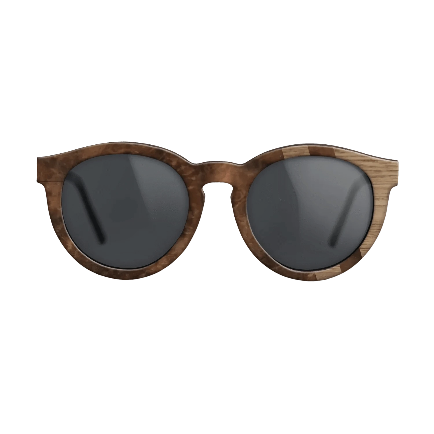 Walnut Burl,Walnut: Straight Grain: Splice - The Rebel - Round - 1179 - SIRIS wood optic