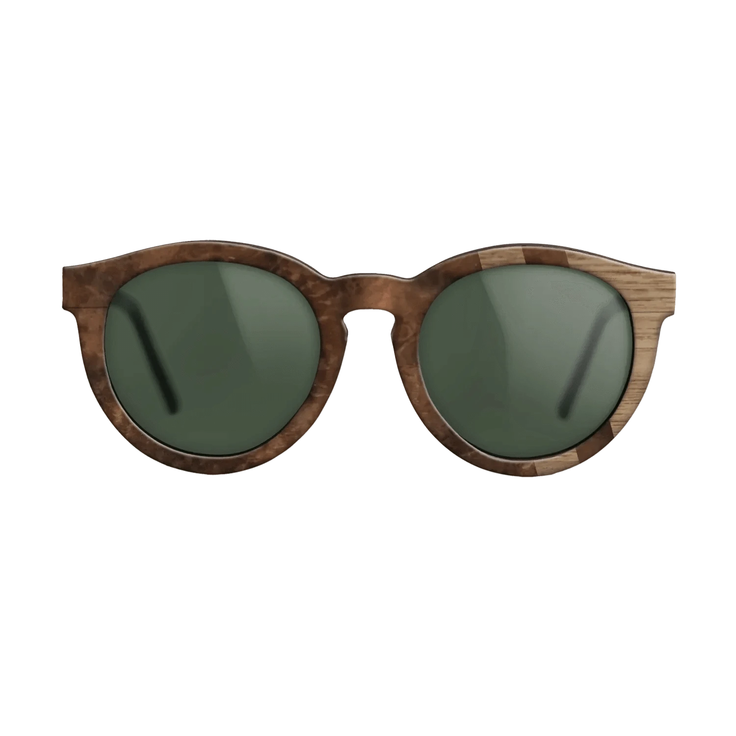 Walnut Burl,Walnut: Straight Grain: Splice - The Rebel - Round - 1179 - SIRIS wood optic