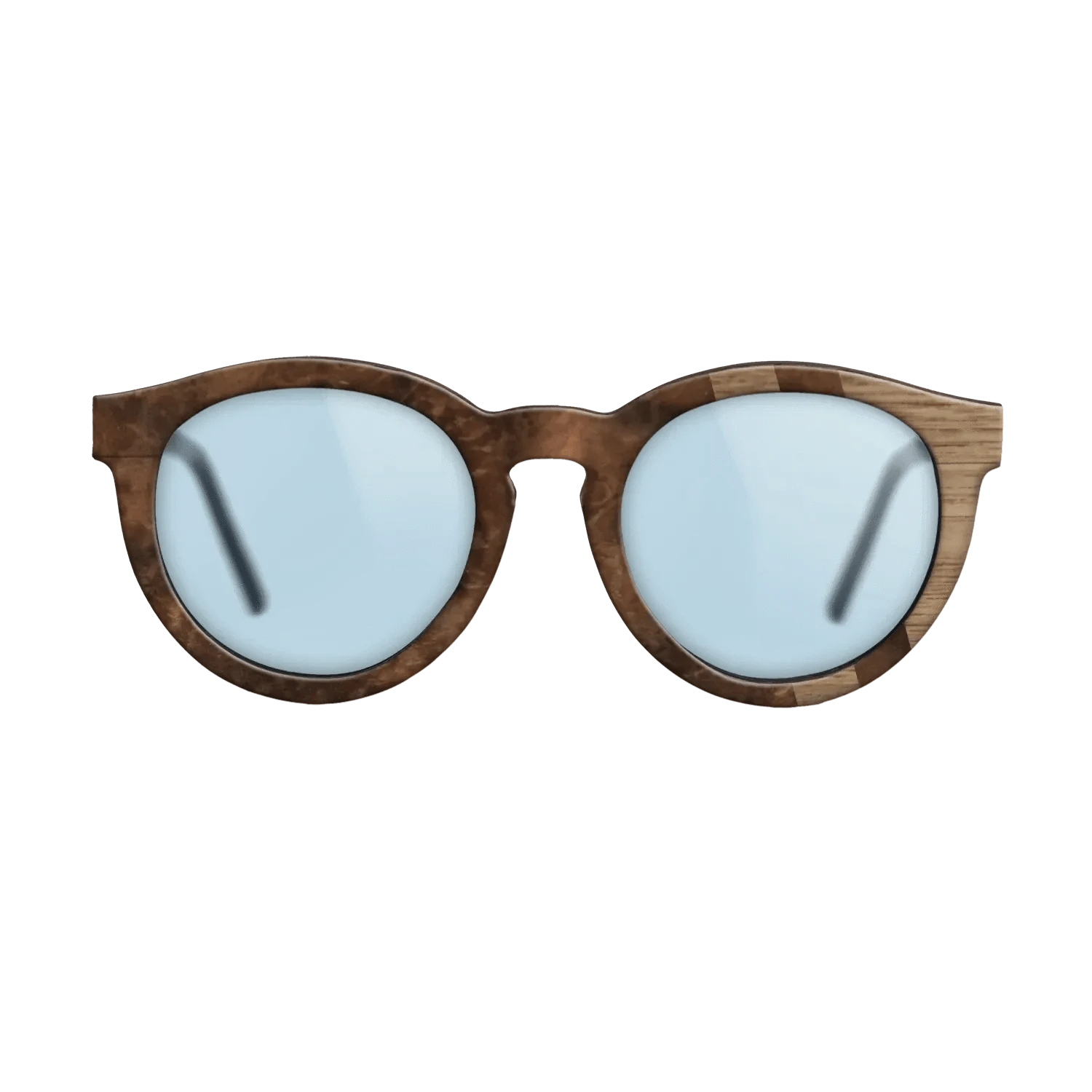 Walnut Burl,Walnut: Straight Grain: Splice - The Rebel - Round - 1179 - SIRIS wood optic