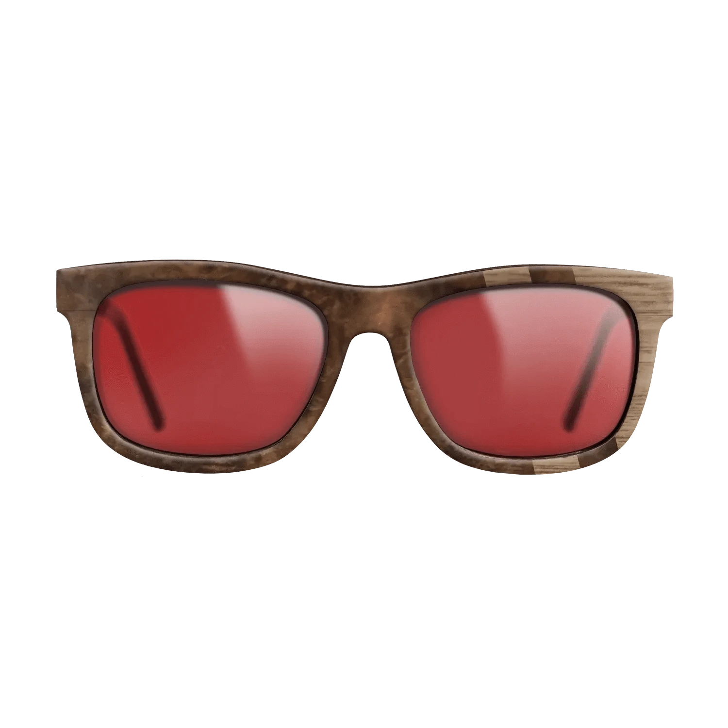 Walnut Burl,Walnut: Straight Grain: Splice - The Hero - Square - 1179 - SIRIS wood optic
