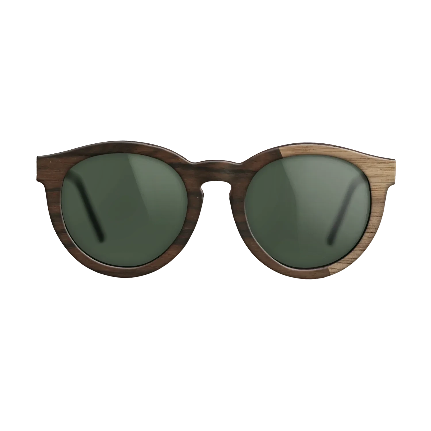Ziricote Dark Quartered,Walnut: Straight Grain: Splice - The Rebel - Round - 1377 - SIRIS wood optic