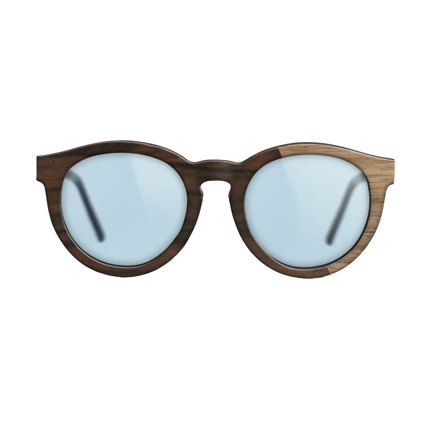 Ziricote Dark Quartered,Walnut: Straight Grain: Splice - The Rebel - Round - 1377 - SIRIS wood optic