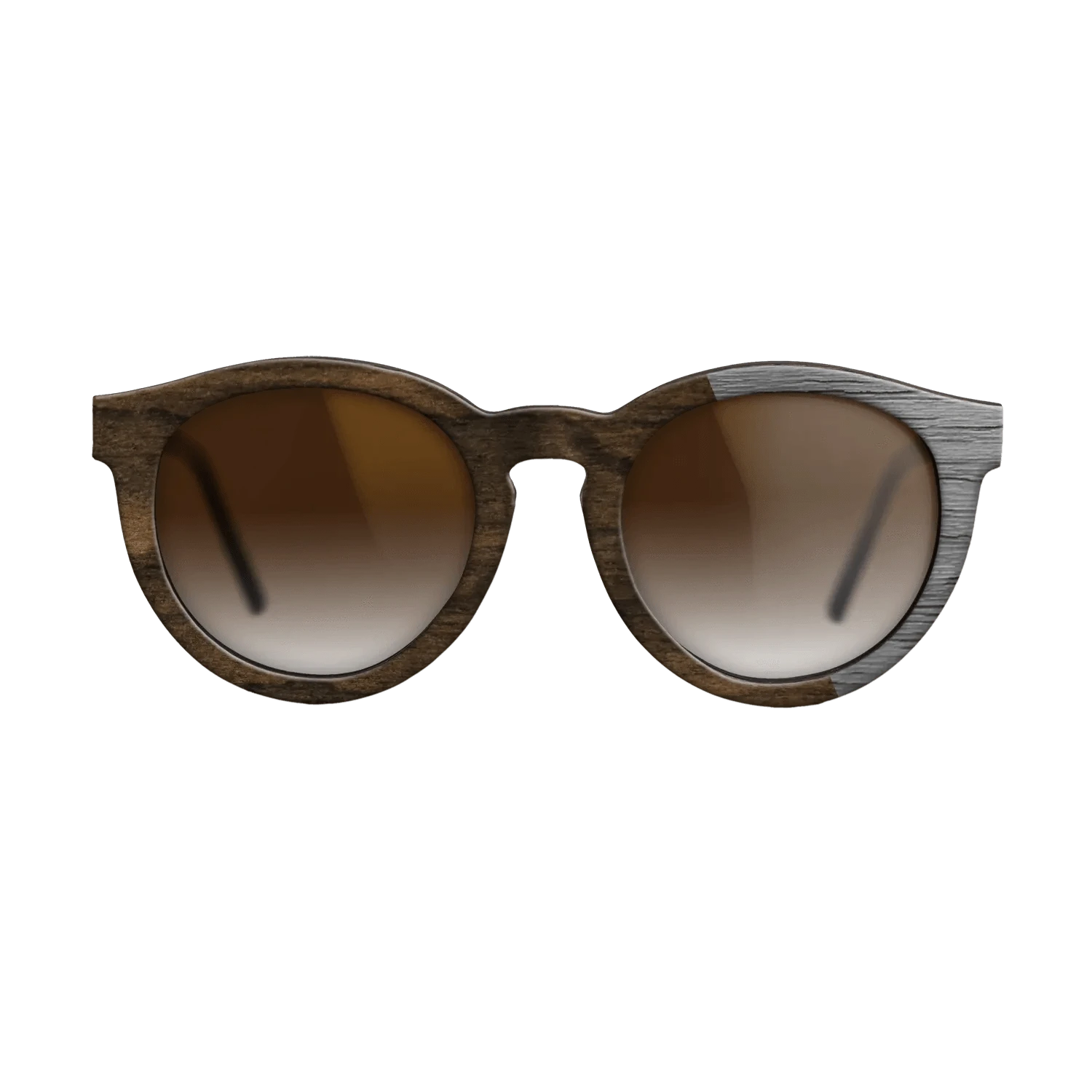 Ziricote Dark Quartered,Poplar Dyed: Grey: Splice - The Rebel - Round - 1338 - SIRIS wood optic