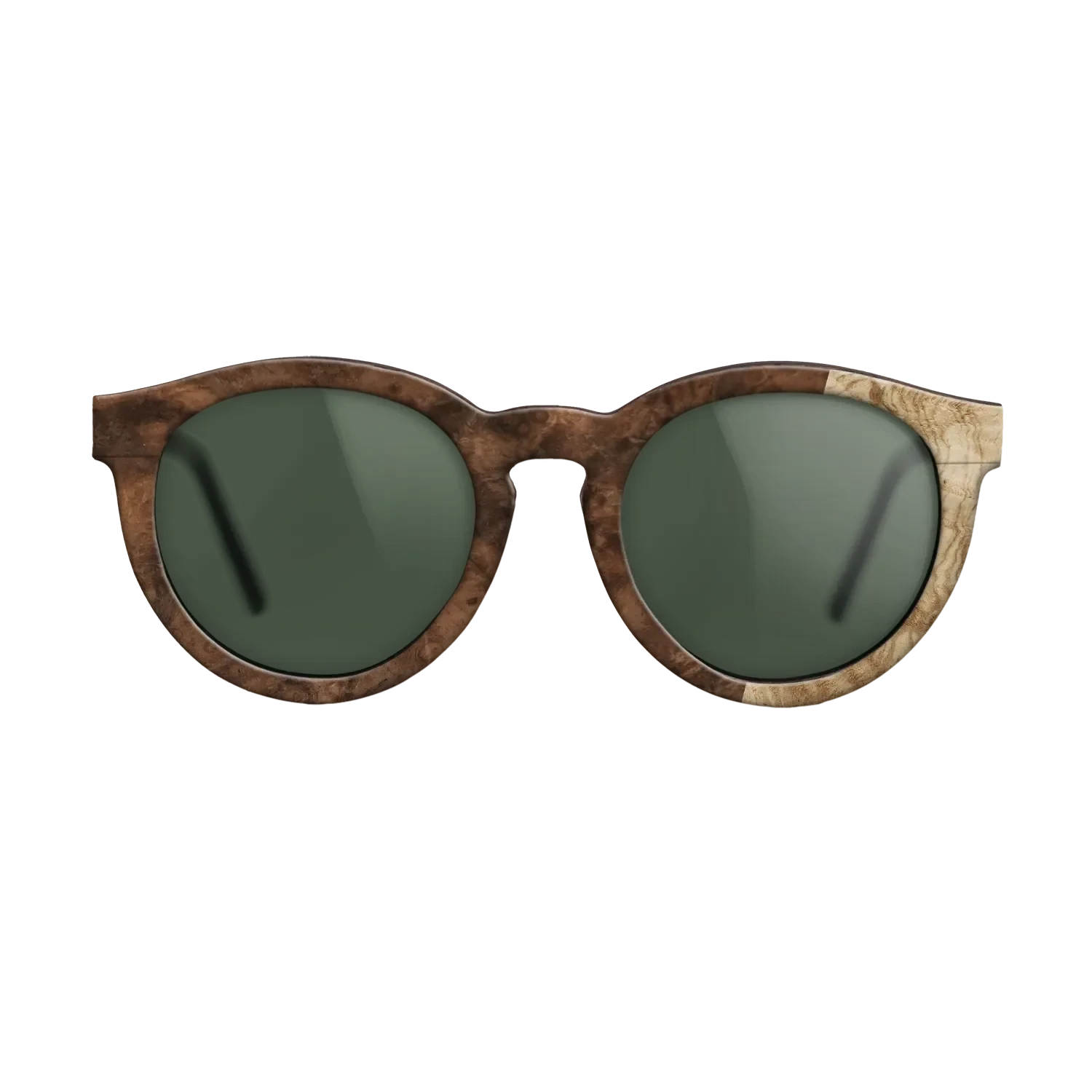 Walnut Burl,Olive Burl: Bauhaus - The Rebel - Round - 724 - SIRIS wood optic
