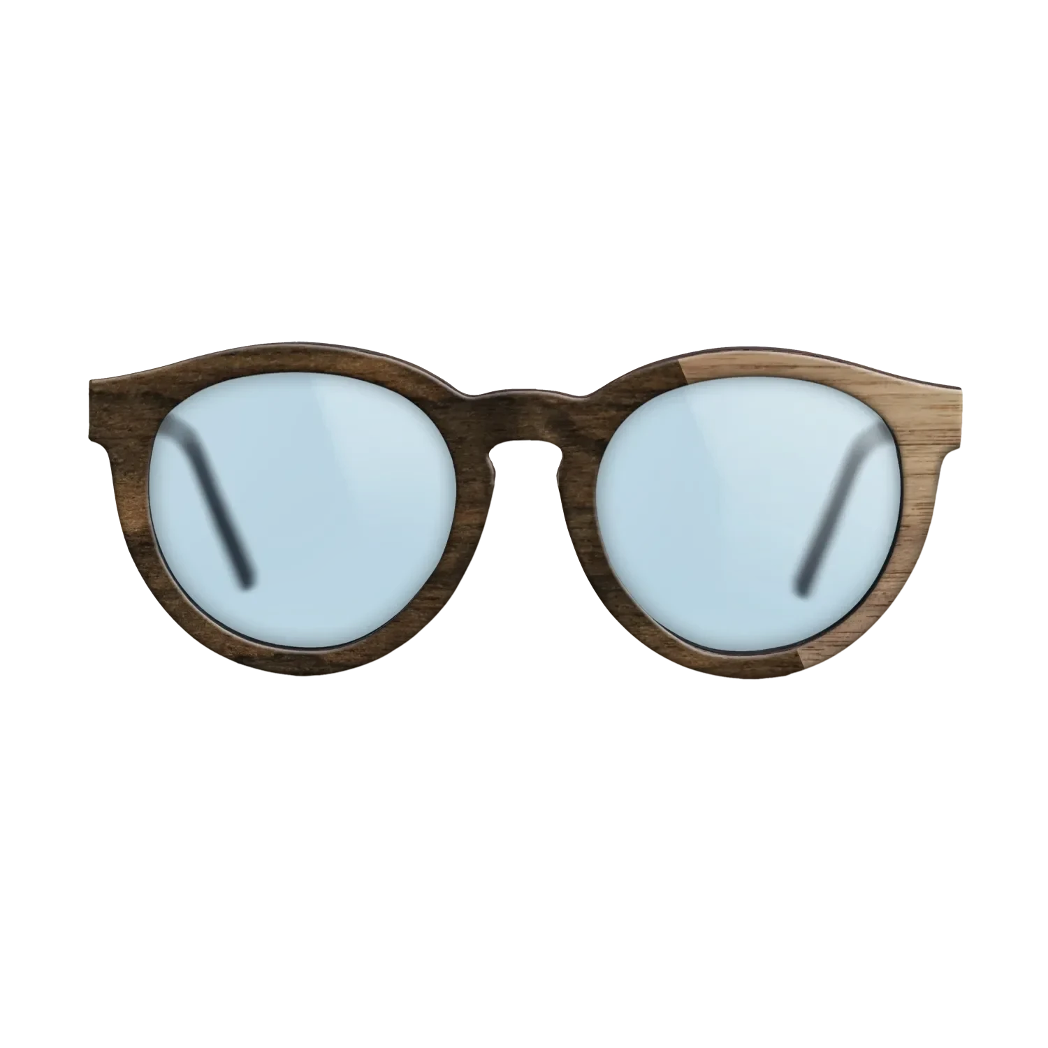Ziricote Dark Quartered,Walnut: Straight Grain: Splice - The Rebel - Round - 1110 - SIRIS wood optic
