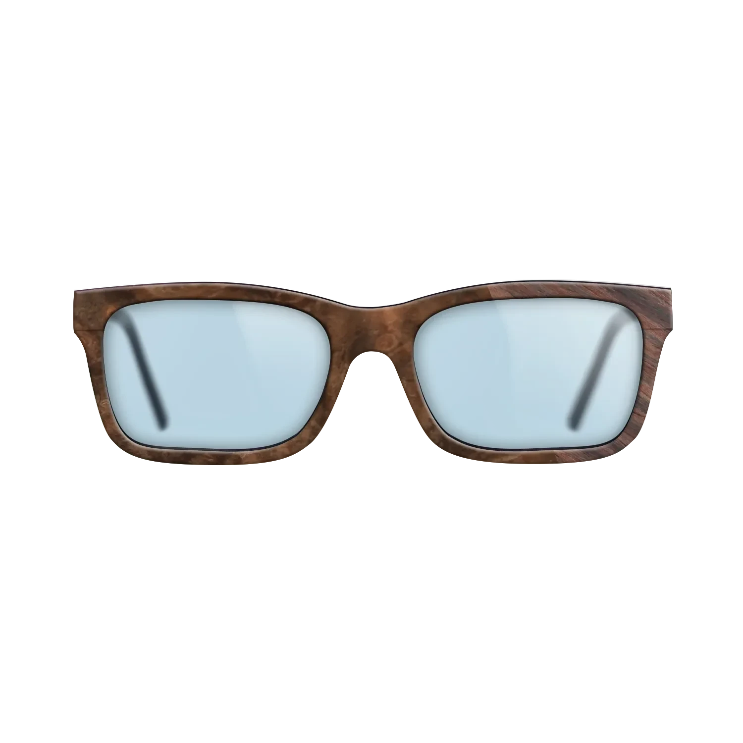 Walnut Burl,Rosewood Reconstituted: Splice - The Sage - Rectangle - SIRIS wood optic