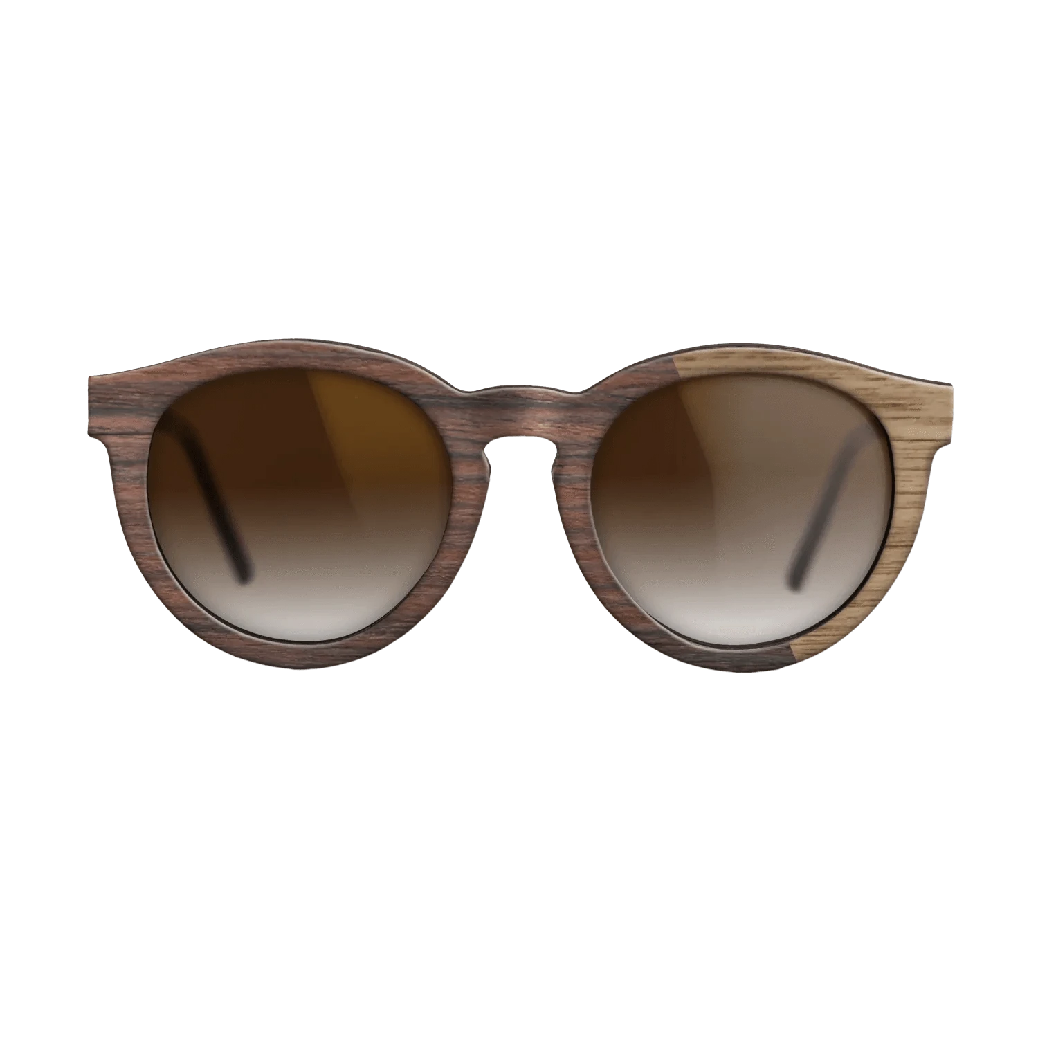 Rosewood Reconstituted,Walnut: Straight Grain: Splice - The Rebel - Round - SIRIS wood optic