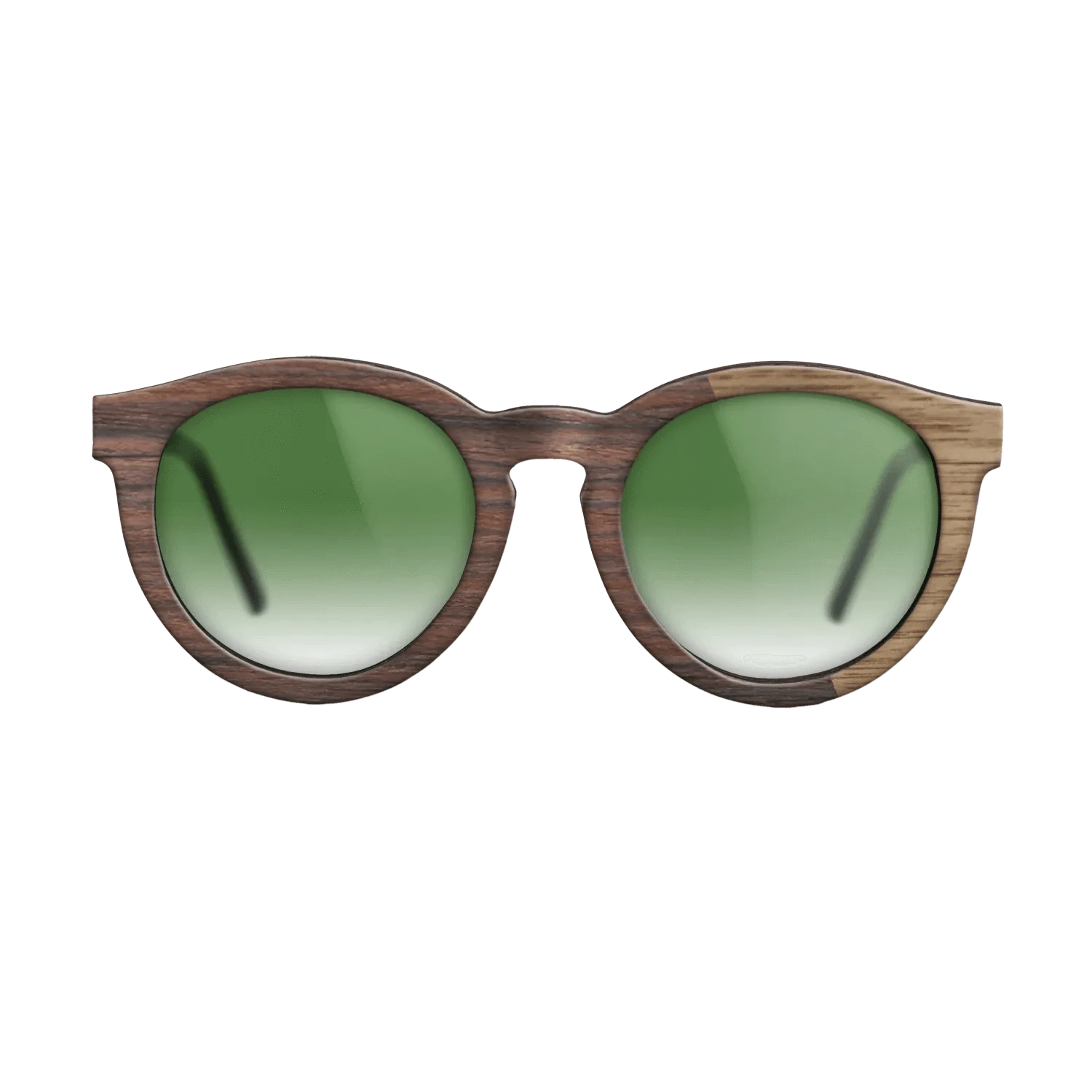 Rosewood Reconstituted,Walnut: Straight Grain: Splice - The Rebel - Round - SIRIS wood optic