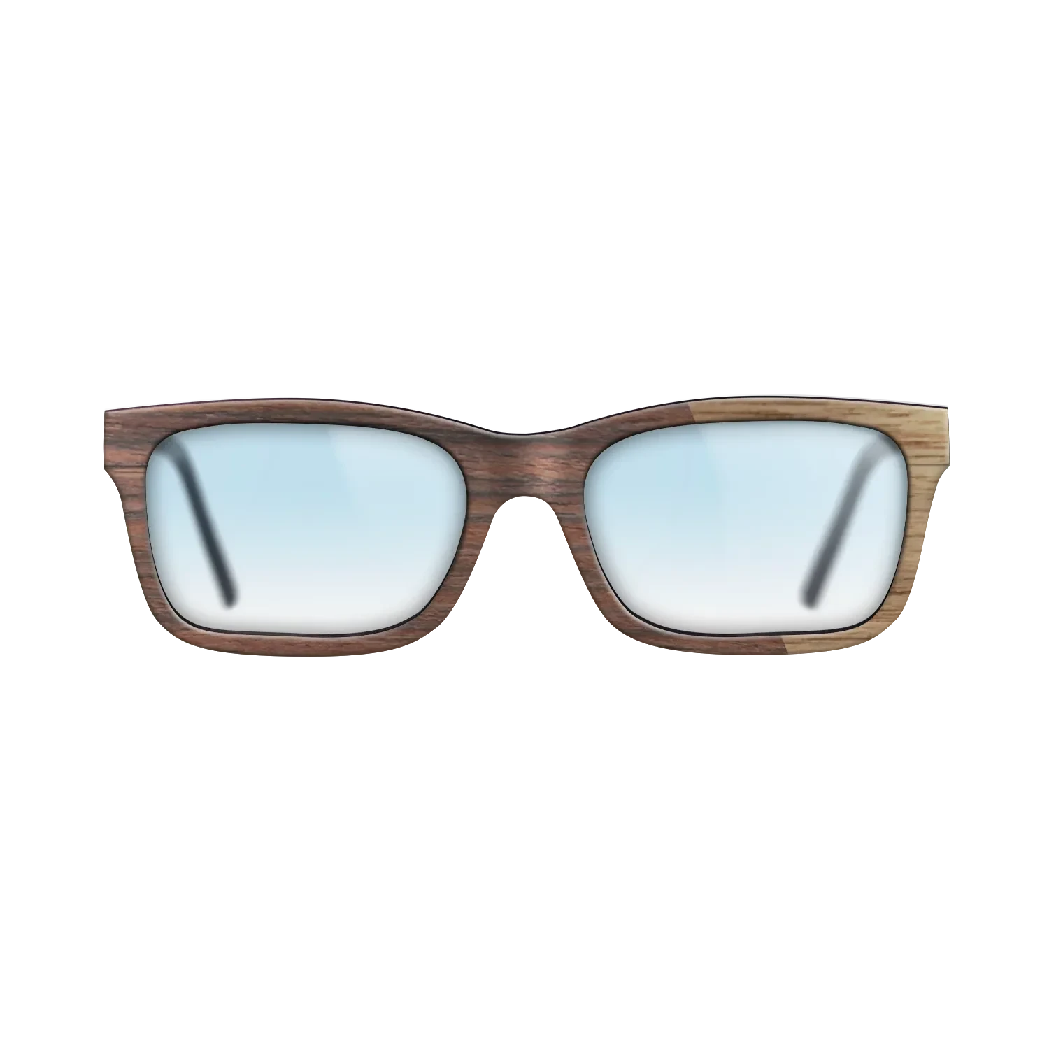 Rosewood Reconstituted,Walnut: Straight Grain: Splice - The Sage - Rectangle - SIRIS wood optic
