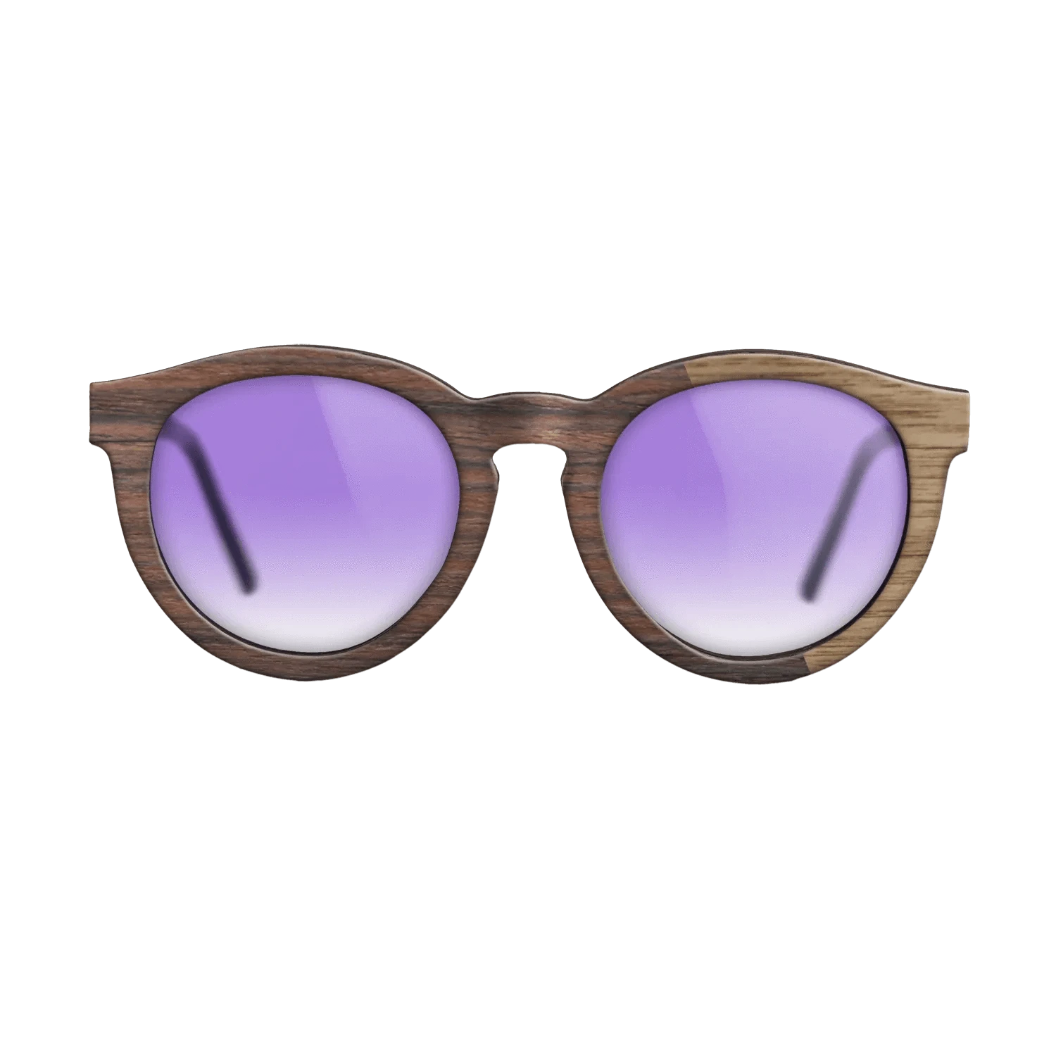 Rosewood Reconstituted,Walnut: Straight Grain: Splice - The Rebel - Round - SIRIS wood optic