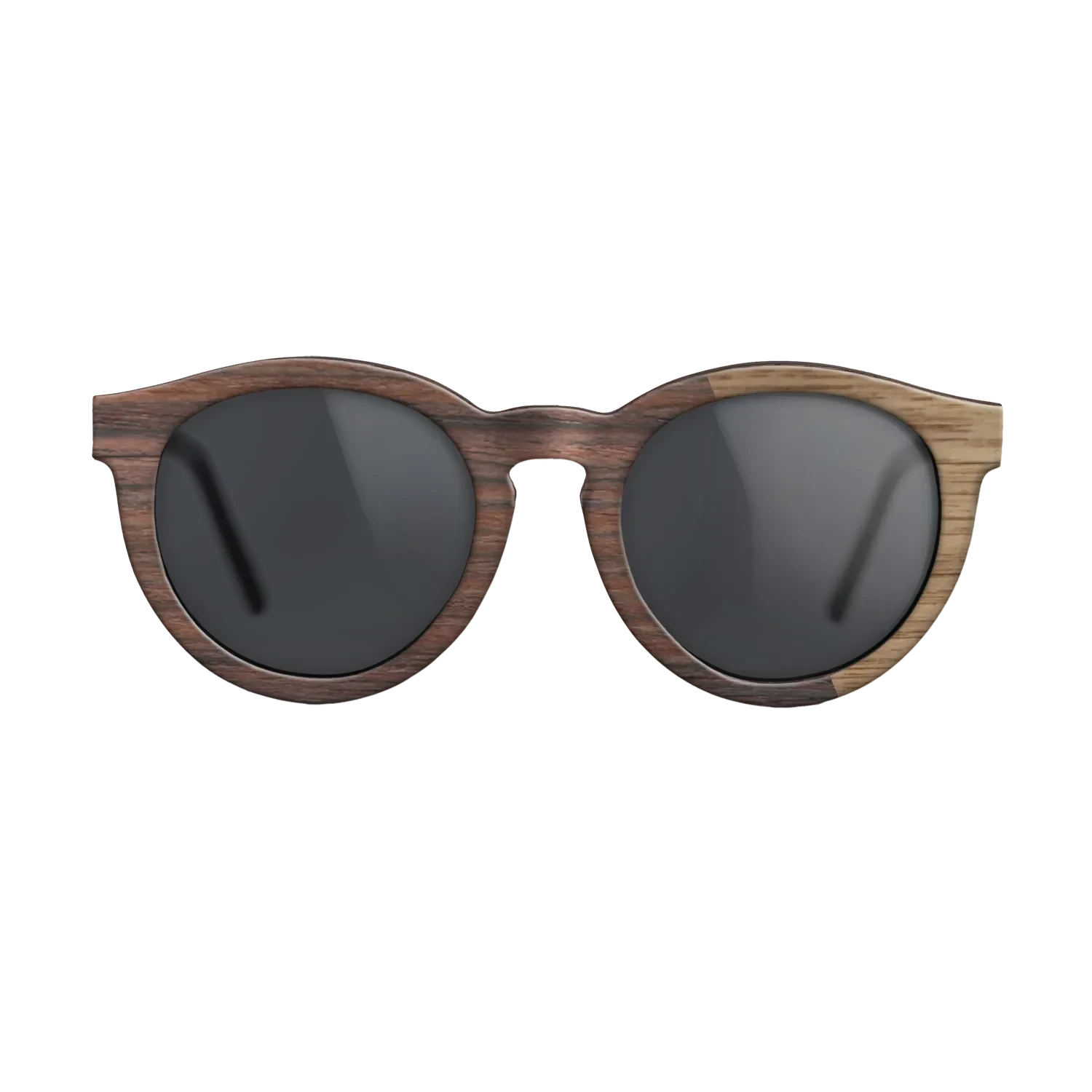 Rosewood Reconstituted,Walnut: Straight Grain: Splice - The Rebel - Round - SIRIS wood optic