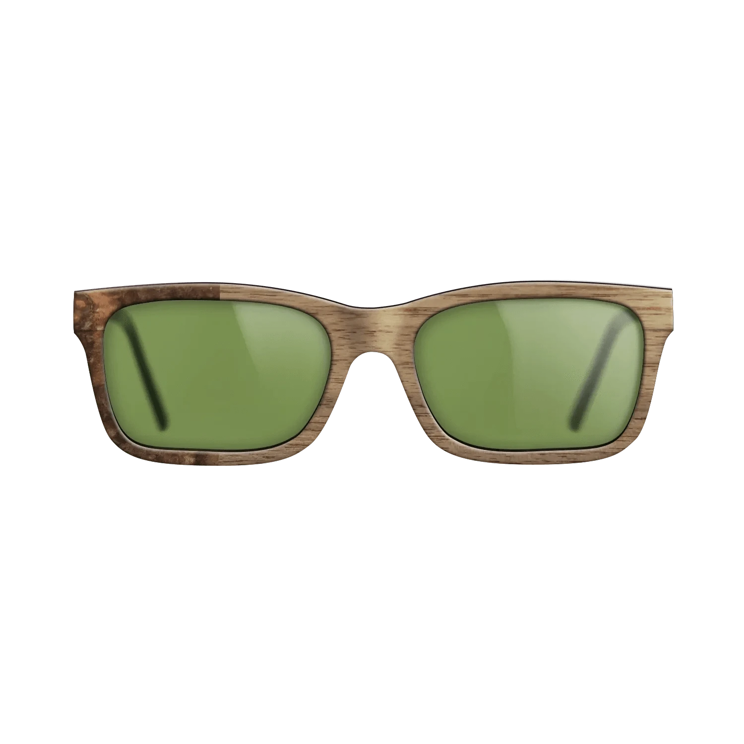 Walnut: Straight Grain,Walnut Burl: Binary - The Sage - Rectangle - SIRIS wood optic