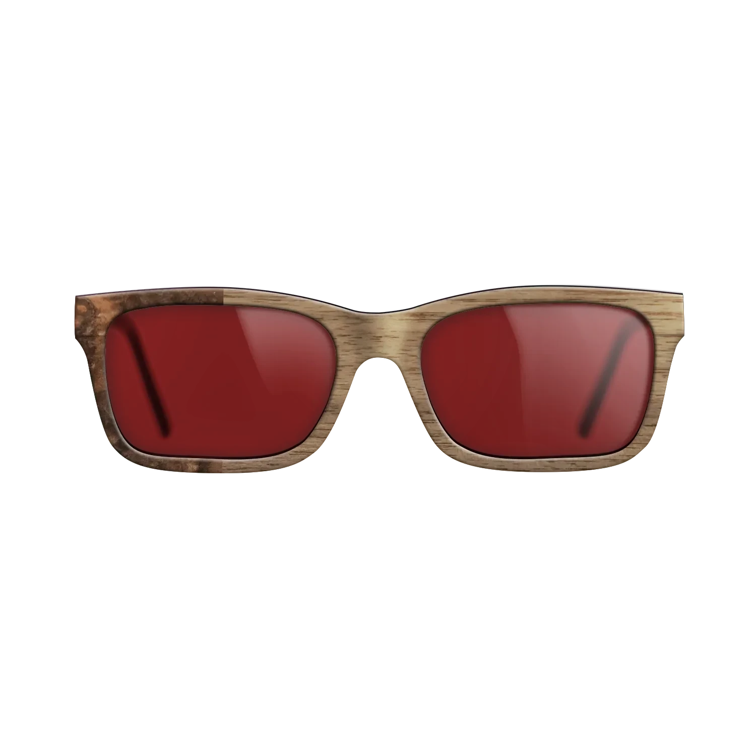Walnut: Straight Grain,Walnut Burl: Binary - The Sage - Rectangle - SIRIS wood optic