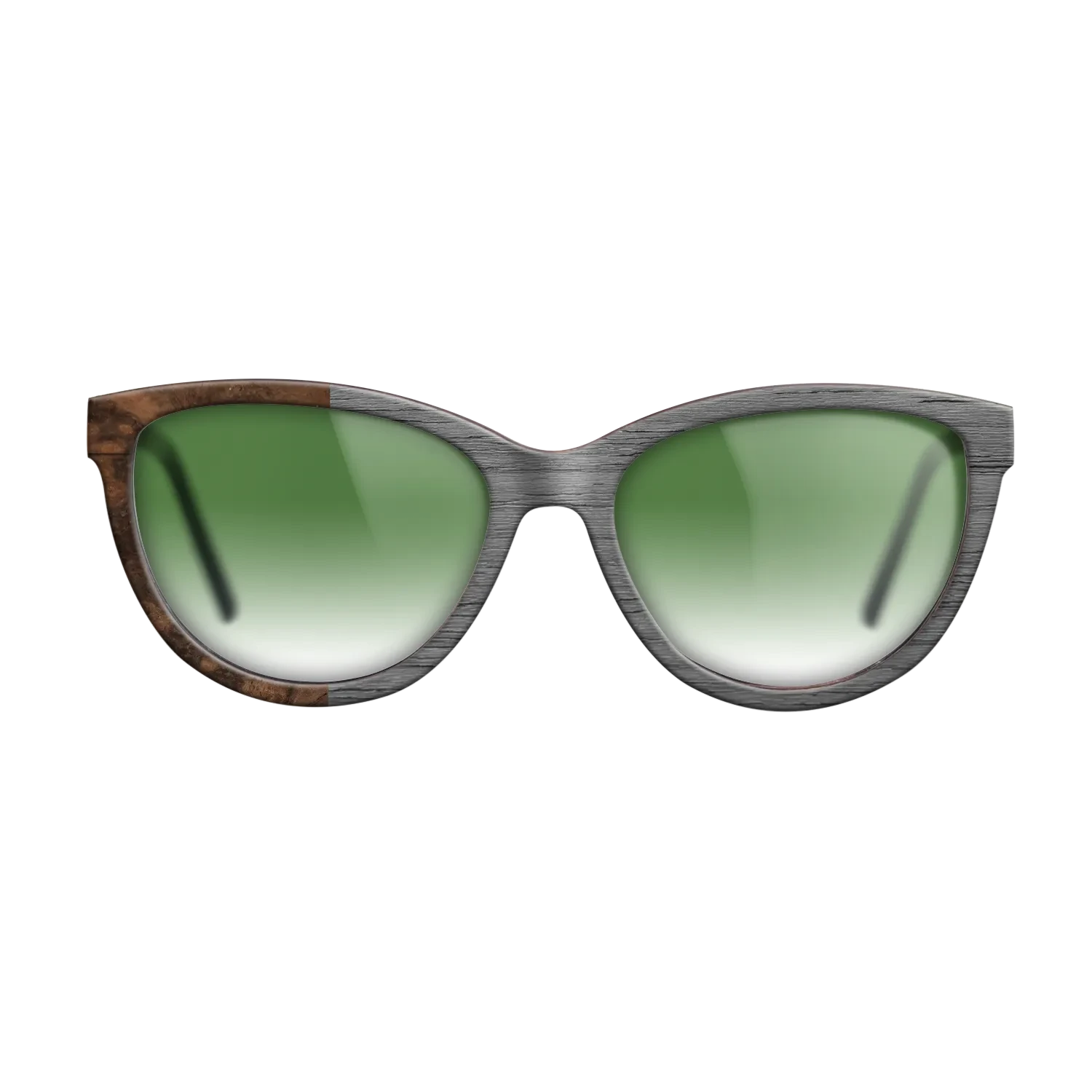 Poplar Dyed: Grey,Walnut Burl: Binary - The Maiden - Cat - SIRIS wood optic