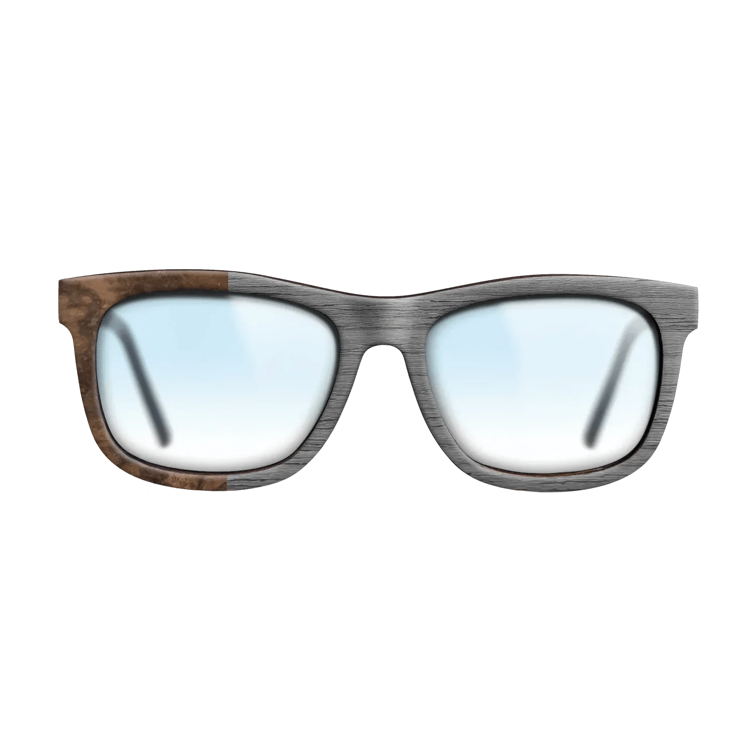 Poplar Dyed: Grey,Walnut Burl: Binary - The Hero - Square - SIRIS wood optic