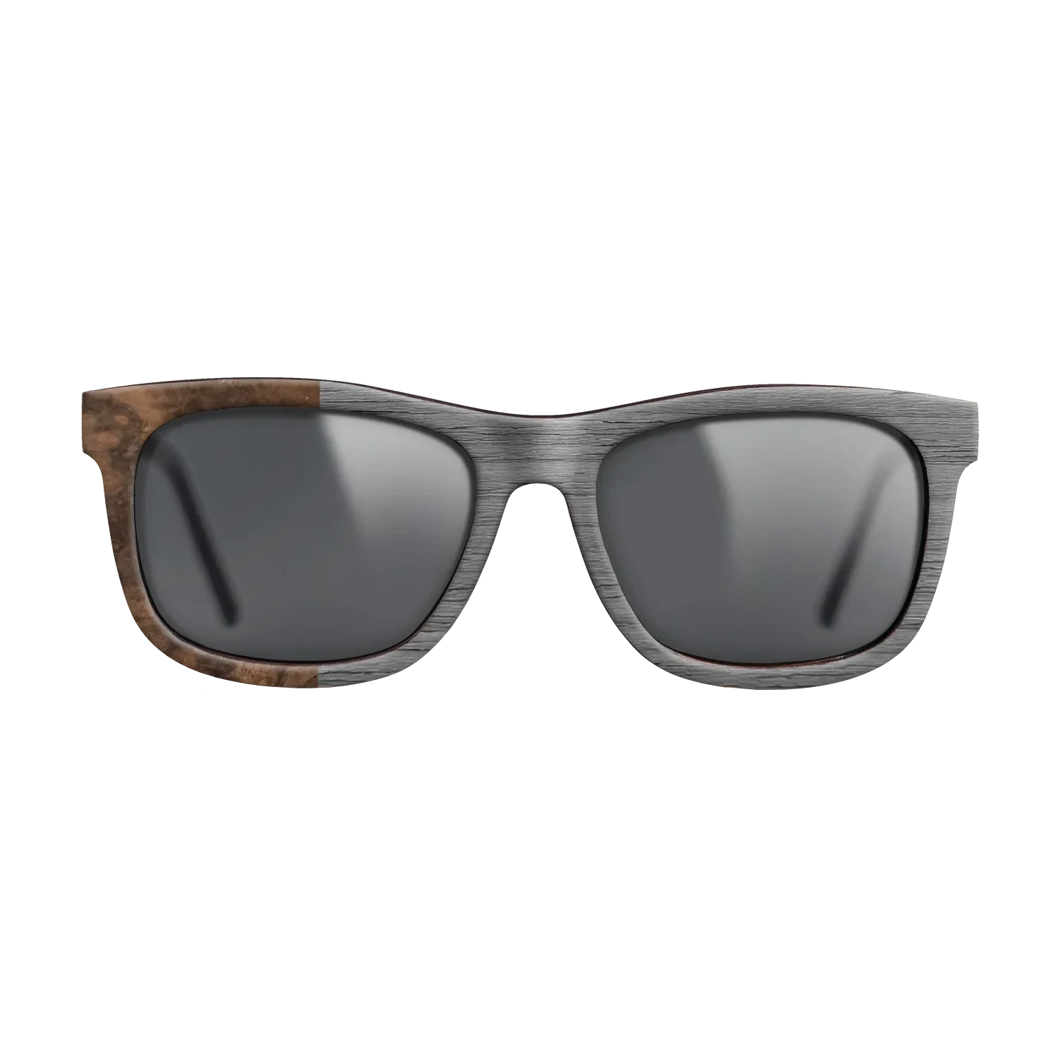 Poplar Dyed: Grey,Walnut Burl: Binary - The Hero - Square - SIRIS wood optic