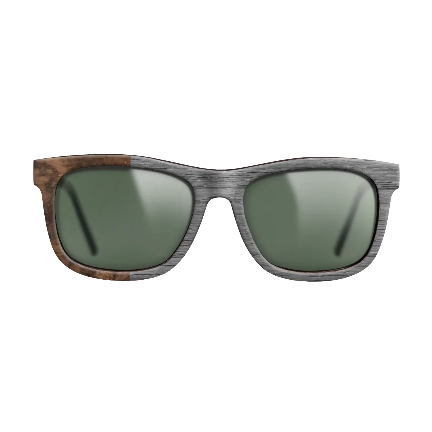 Poplar Dyed: Grey,Walnut Burl: Binary - The Hero - Square - SIRIS wood optic