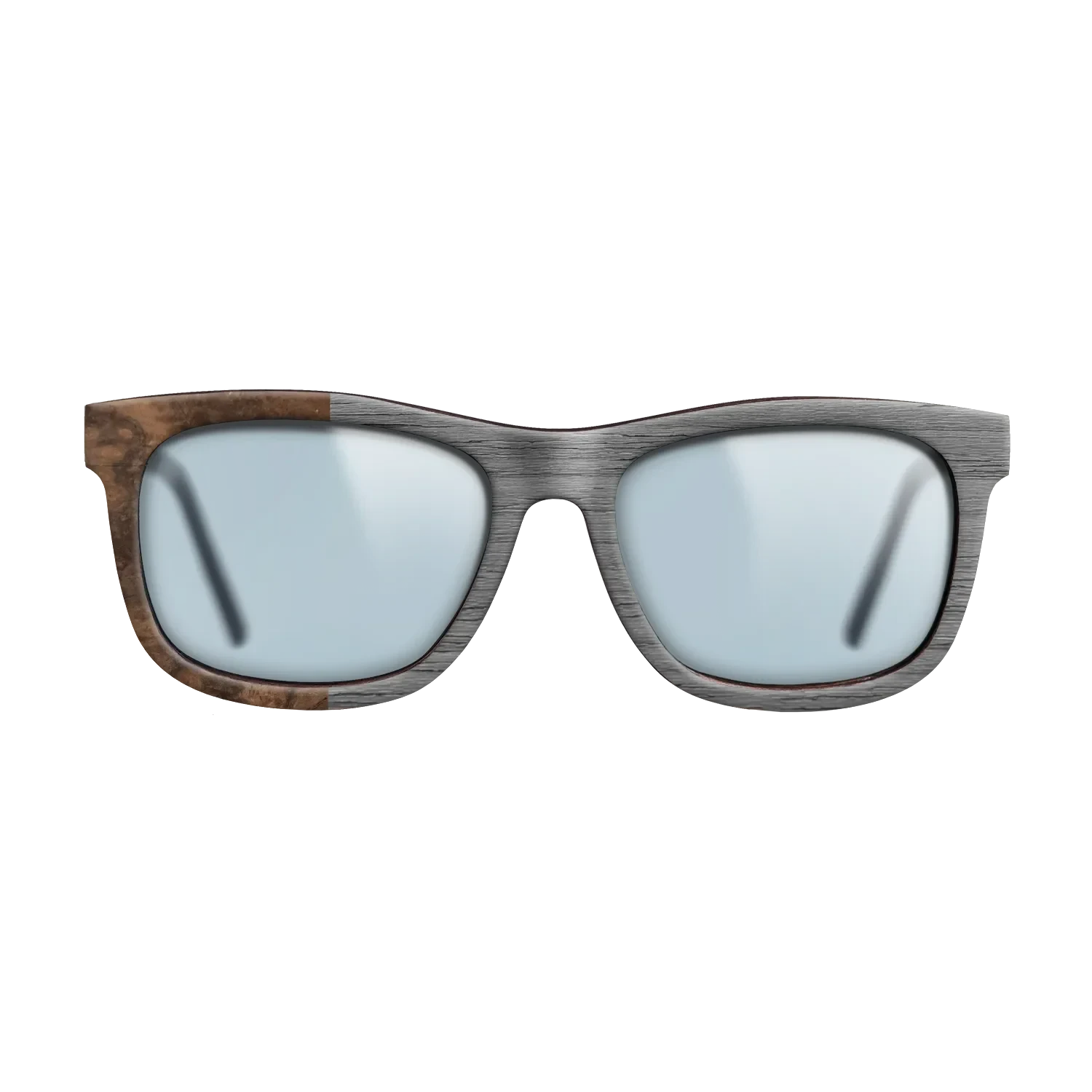 Poplar Dyed: Grey,Walnut Burl: Binary - The Hero - Square - SIRIS wood optic